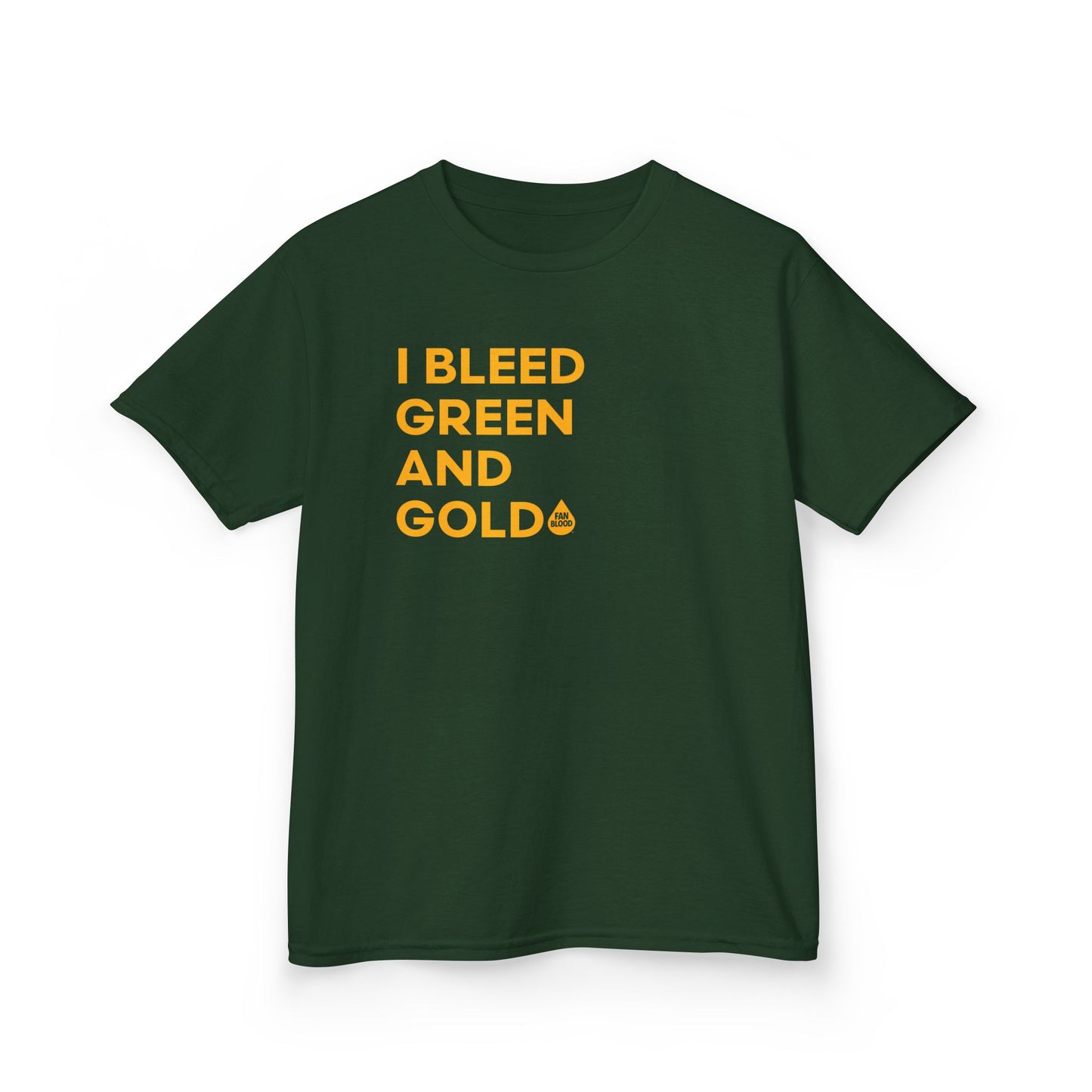 I Bleed Green & Gold Kid's T