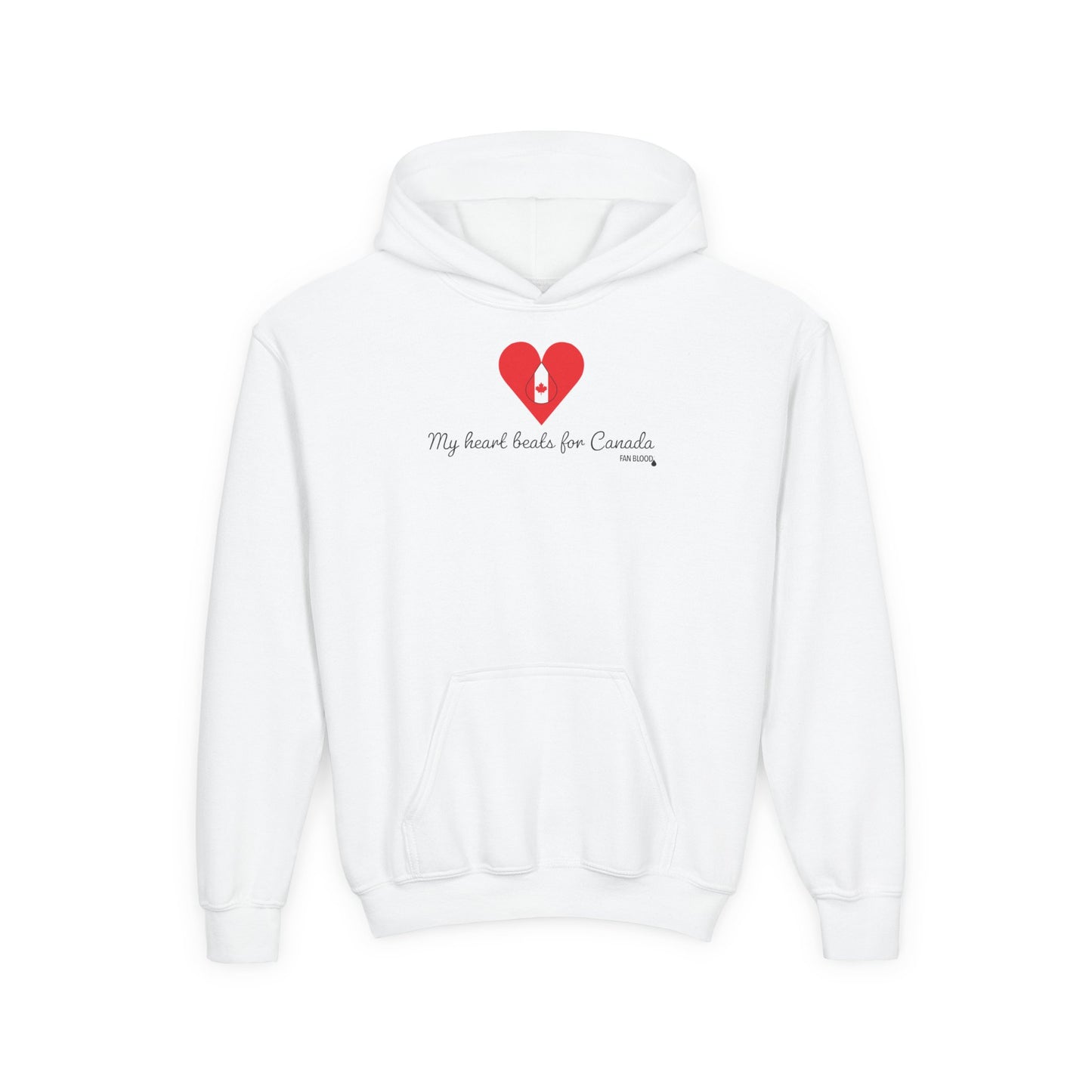 Canada Heart Beats Kid's Hoodie