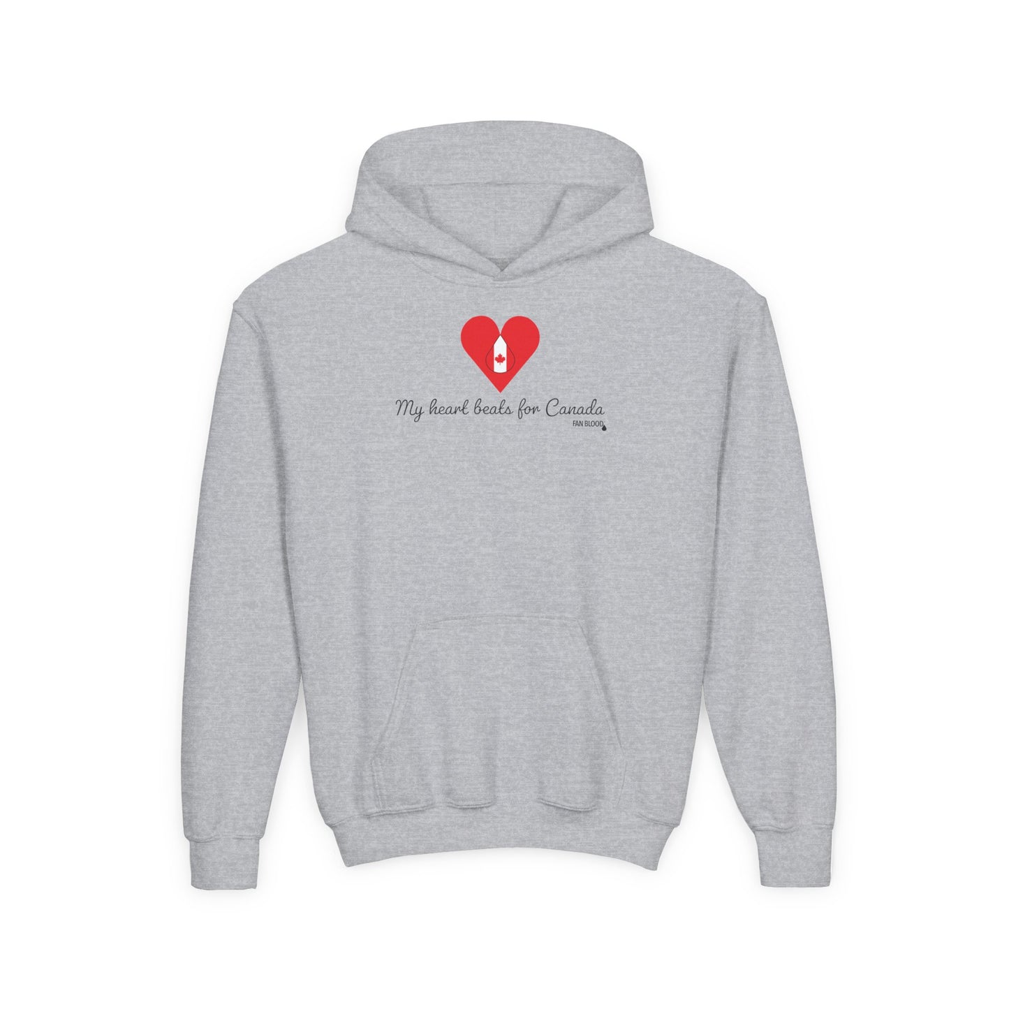 Canada Heart Beats Kid's Hoodie