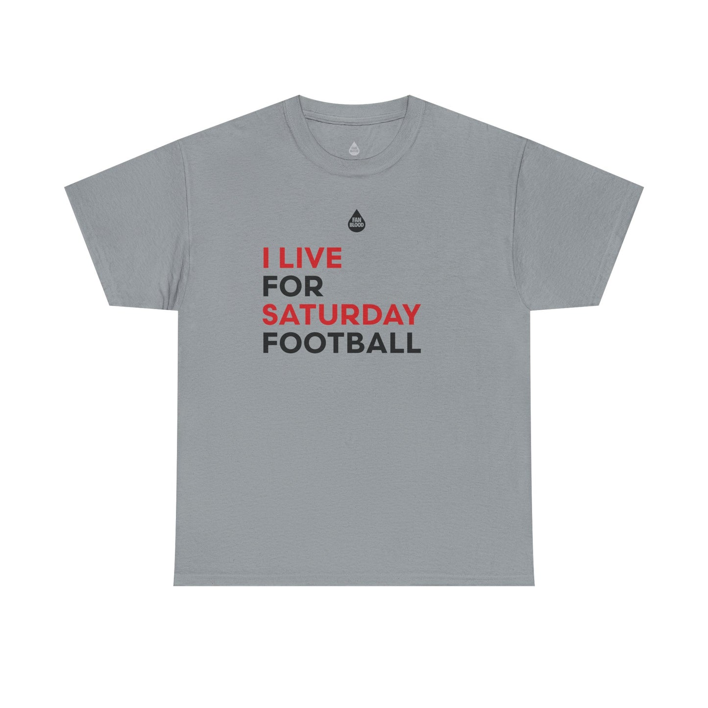 Red & Black Saturday Football T-Shirt