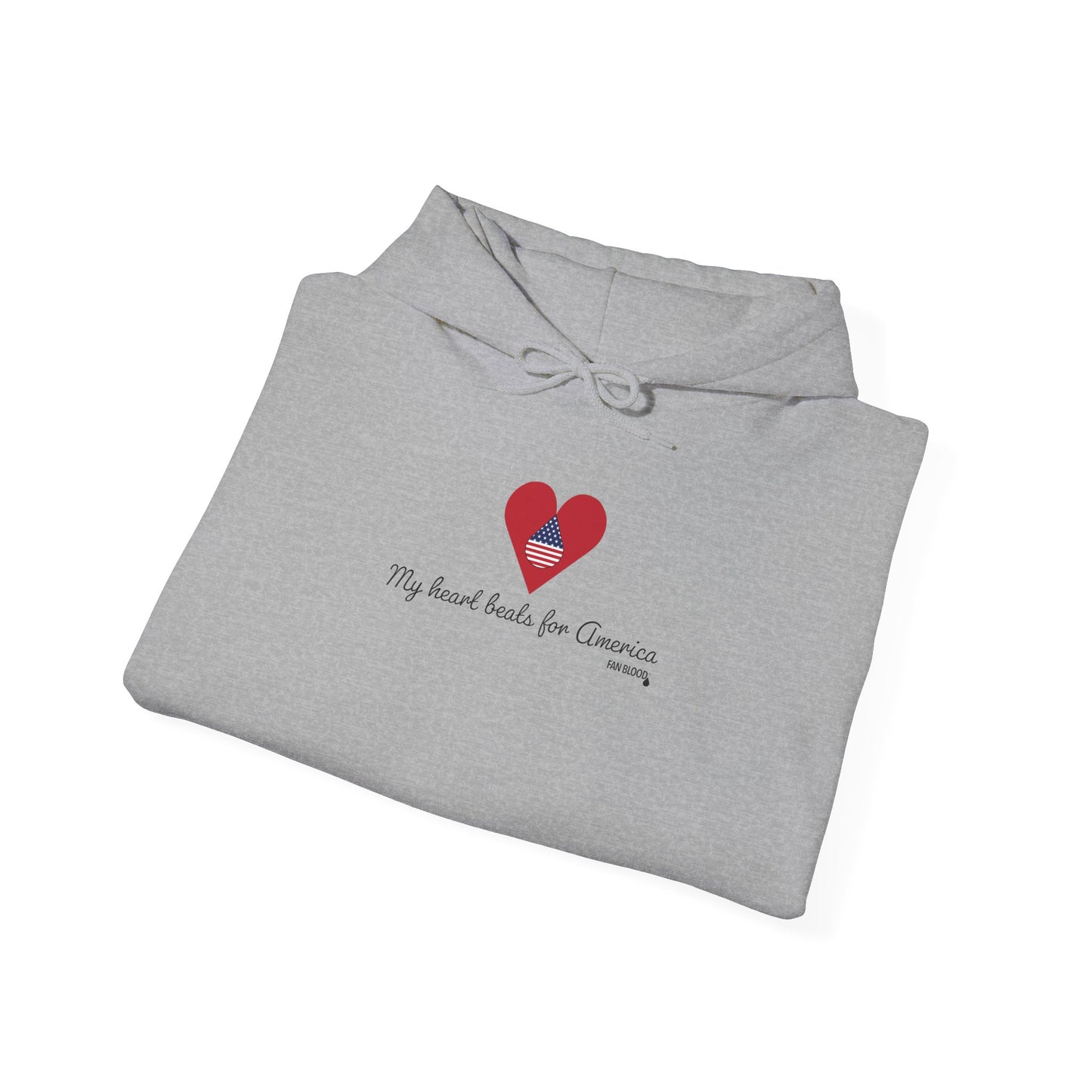 USA Heart Beats Hoodie