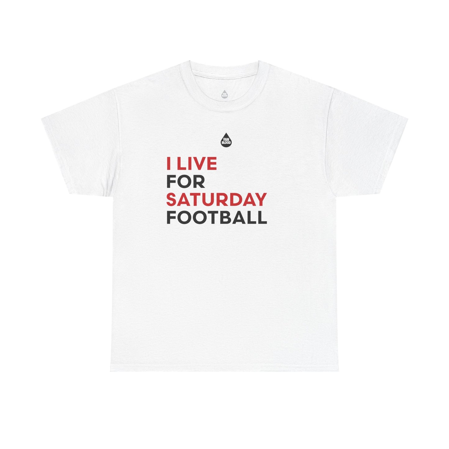 Red & Black Saturday Football T-Shirt