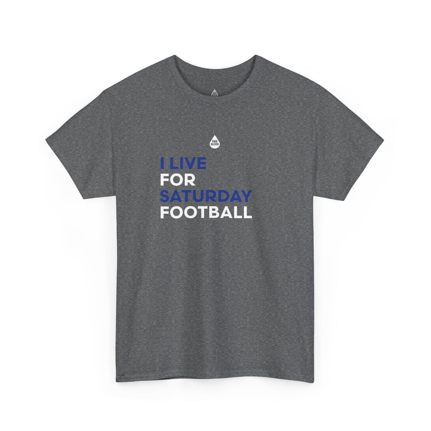 Blue & White Saturday Football T-Shirt