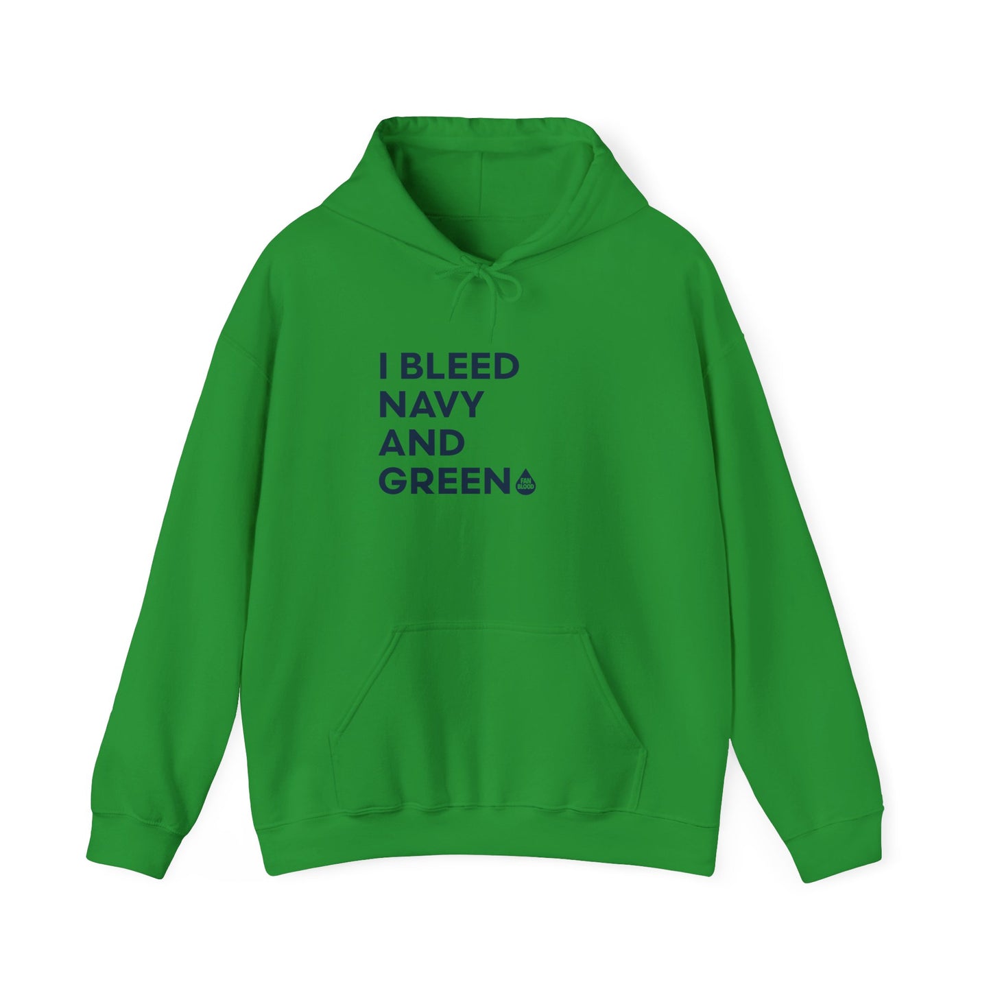 I Bleed Navy & Green Hoodie