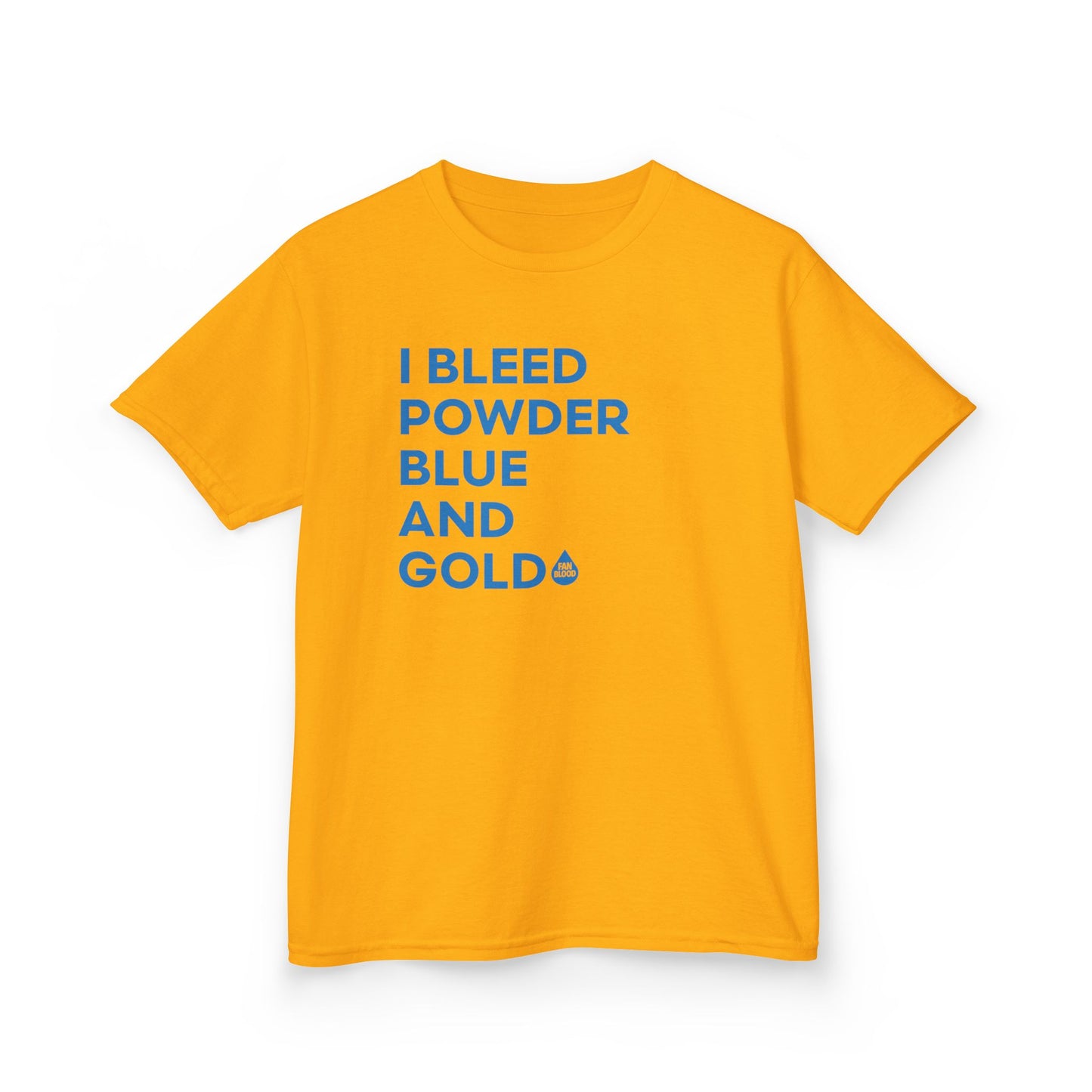 I Bleed Powder Blue & Gold Kid's T