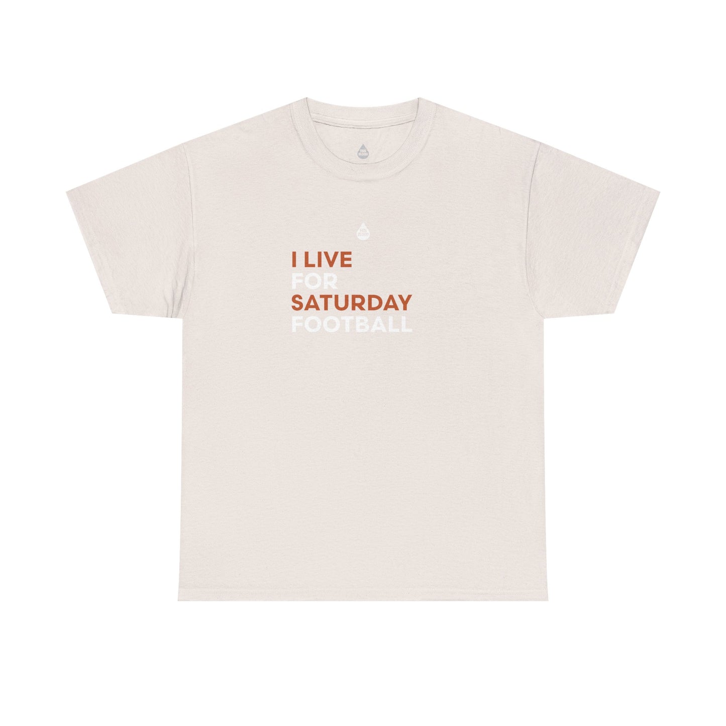 Orange & White Saturday Football T-Shirt