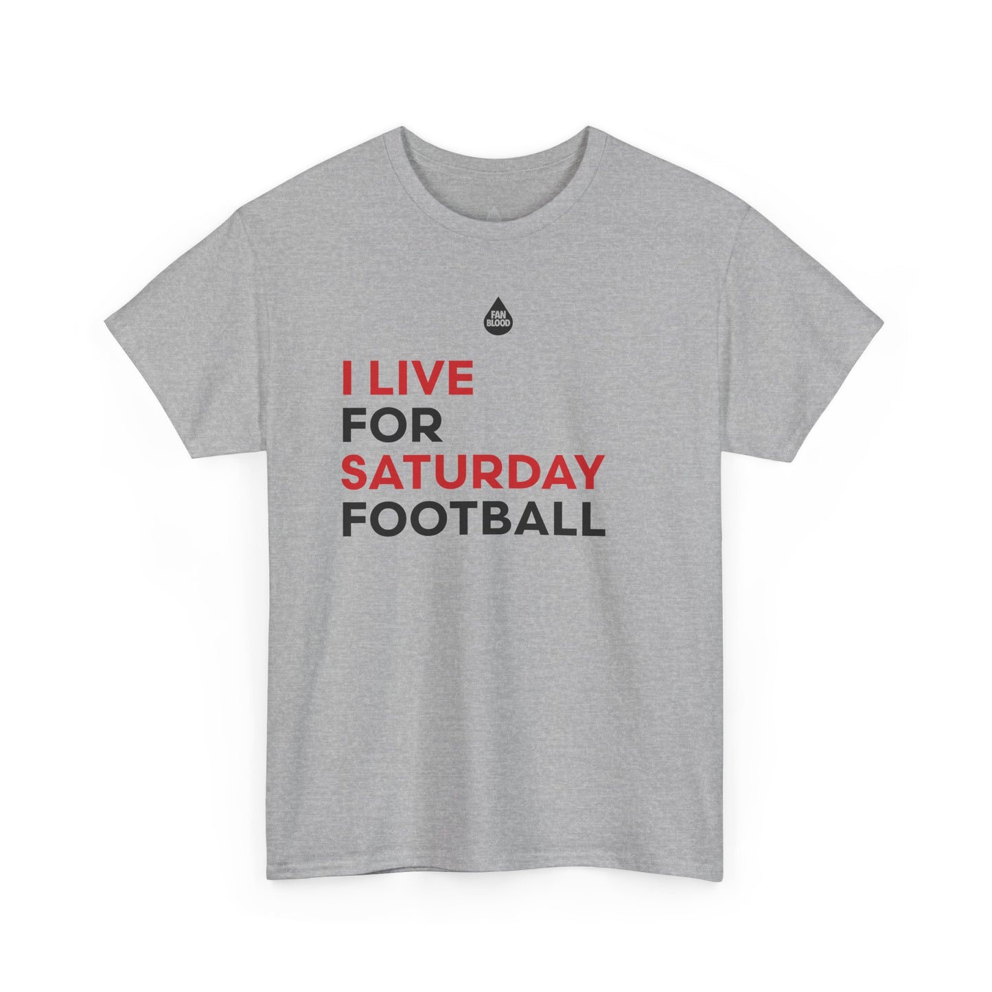 Red & Black Saturday Football T-Shirt