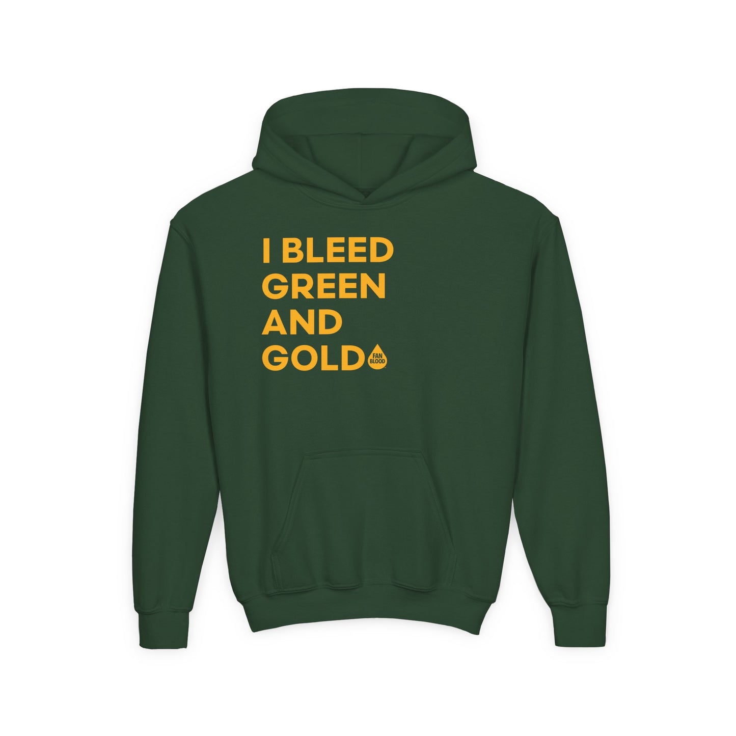 I Bleed Green & Gold Kid's Hoodie