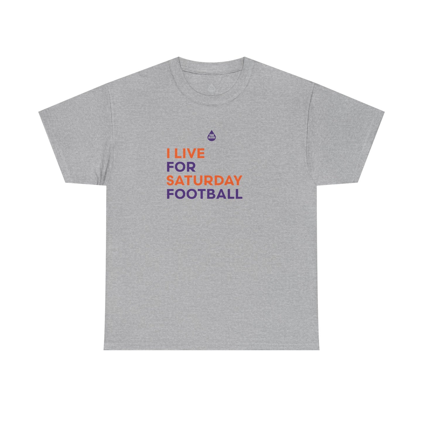 Orange & Purple Saturday Football T-Shirt