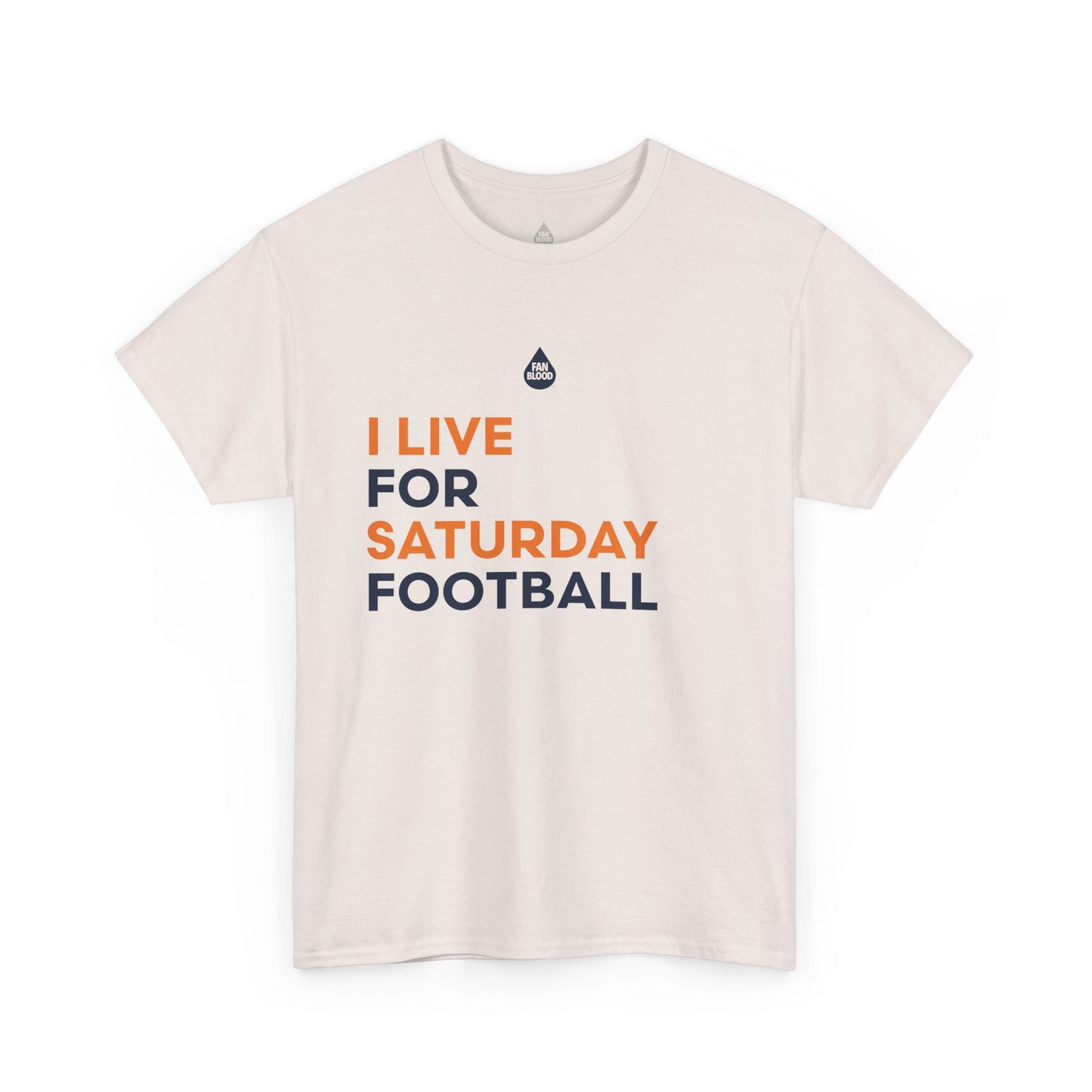 Navy & Orange Saturday Football T-Shirt