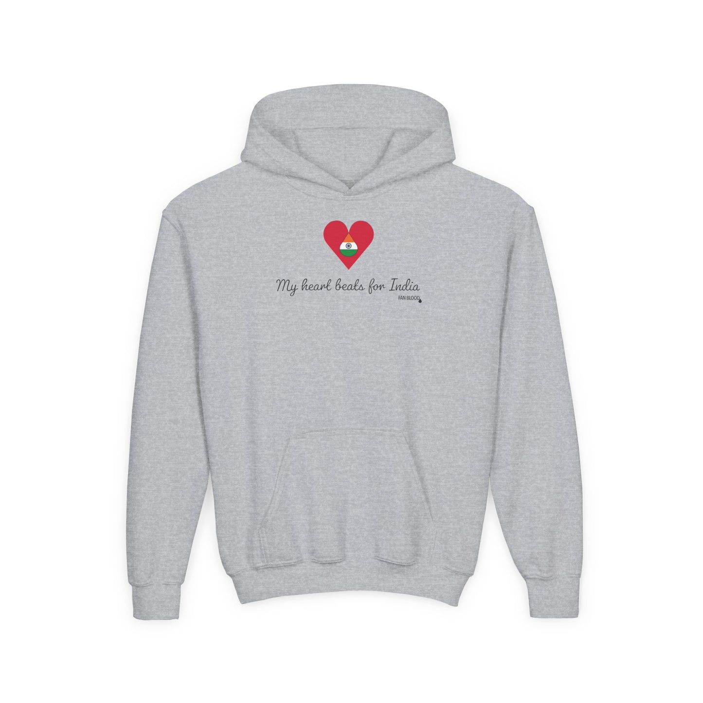 India Heart Beats Kid's Hoodie