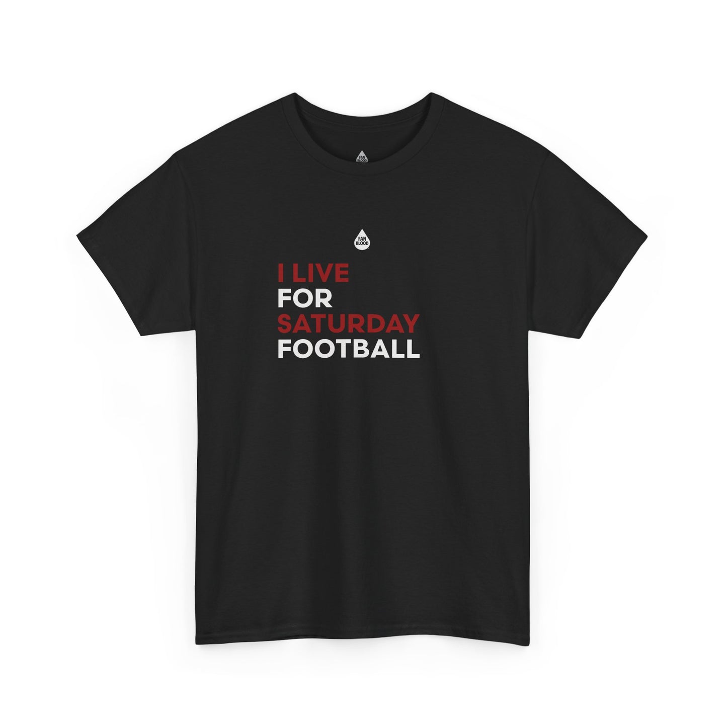 Cream & Crimson Saturday Football T-Shirt