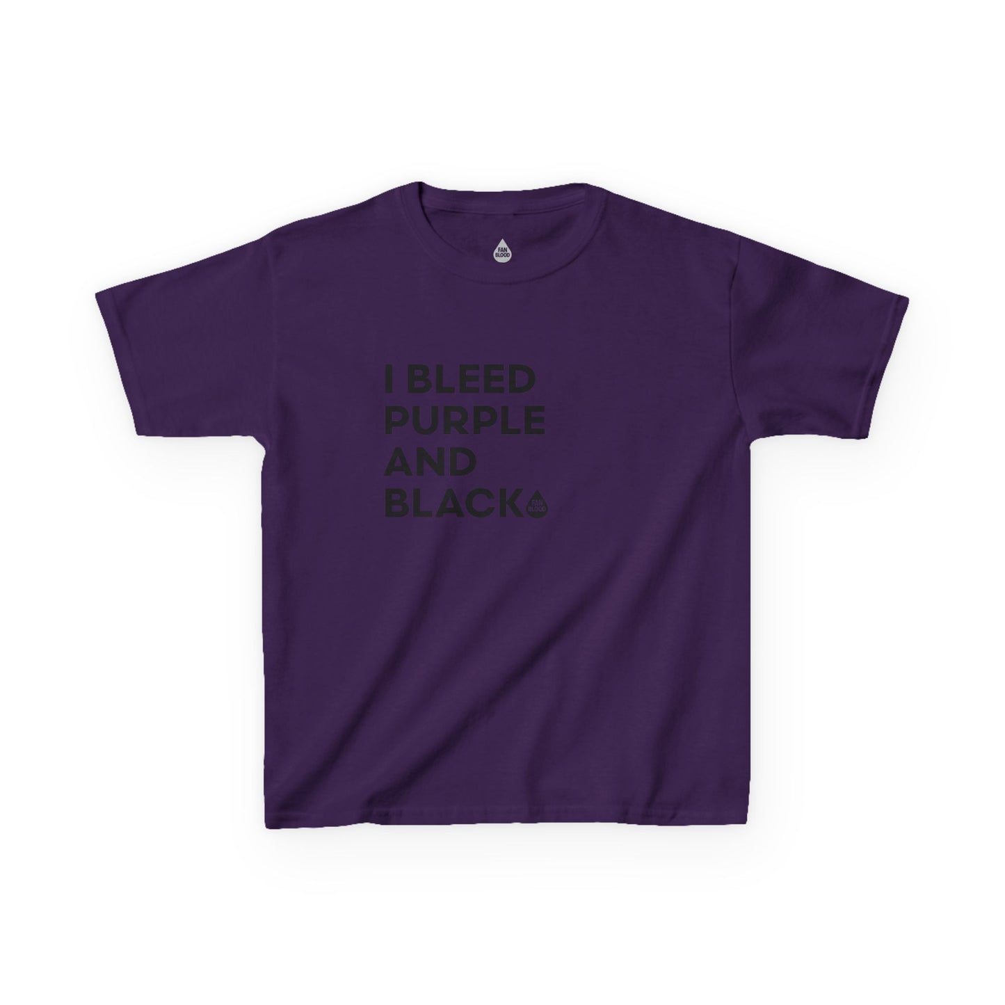 I Bleed Purple & Black Kid's T