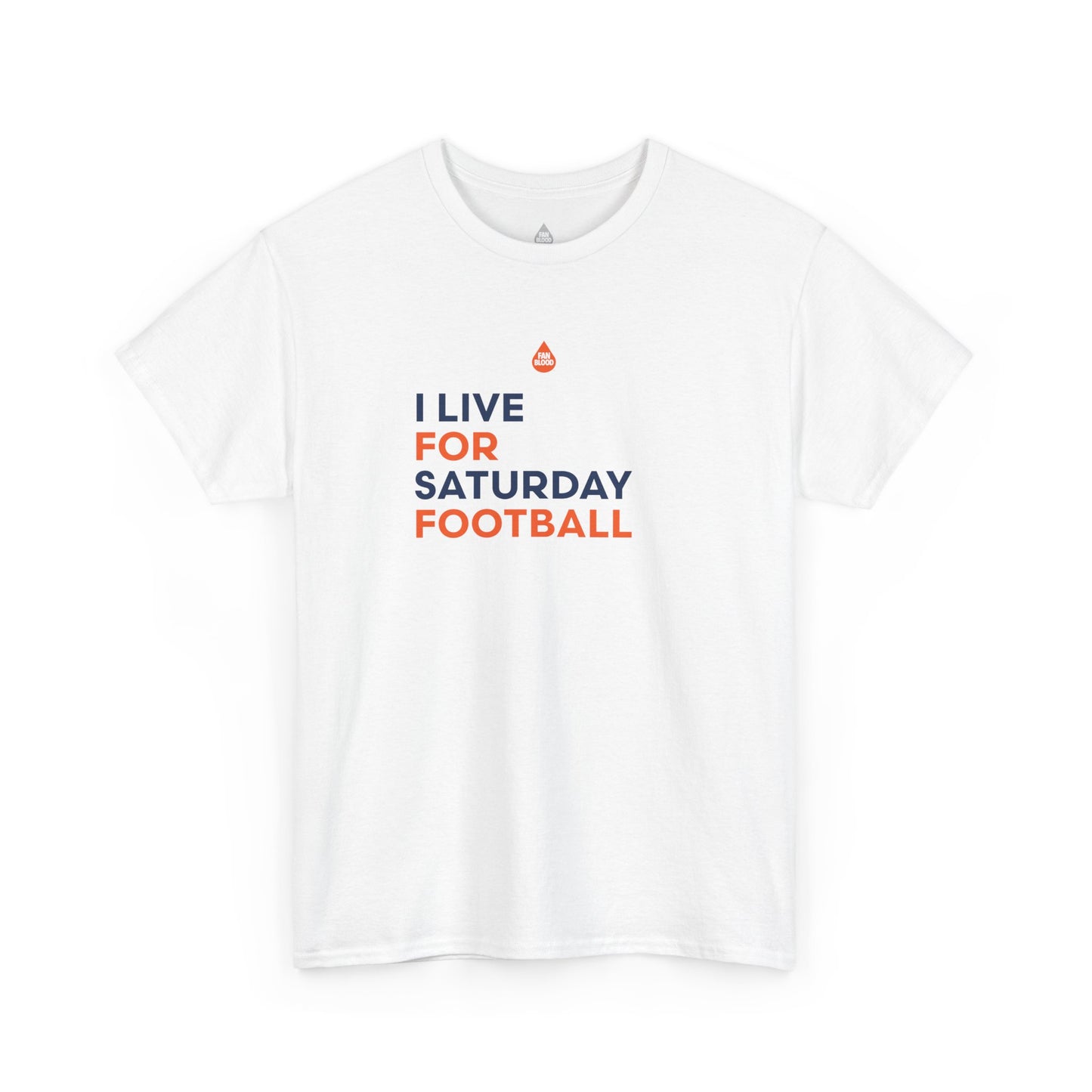 Orange & Blue Saturday Football T-Shirt