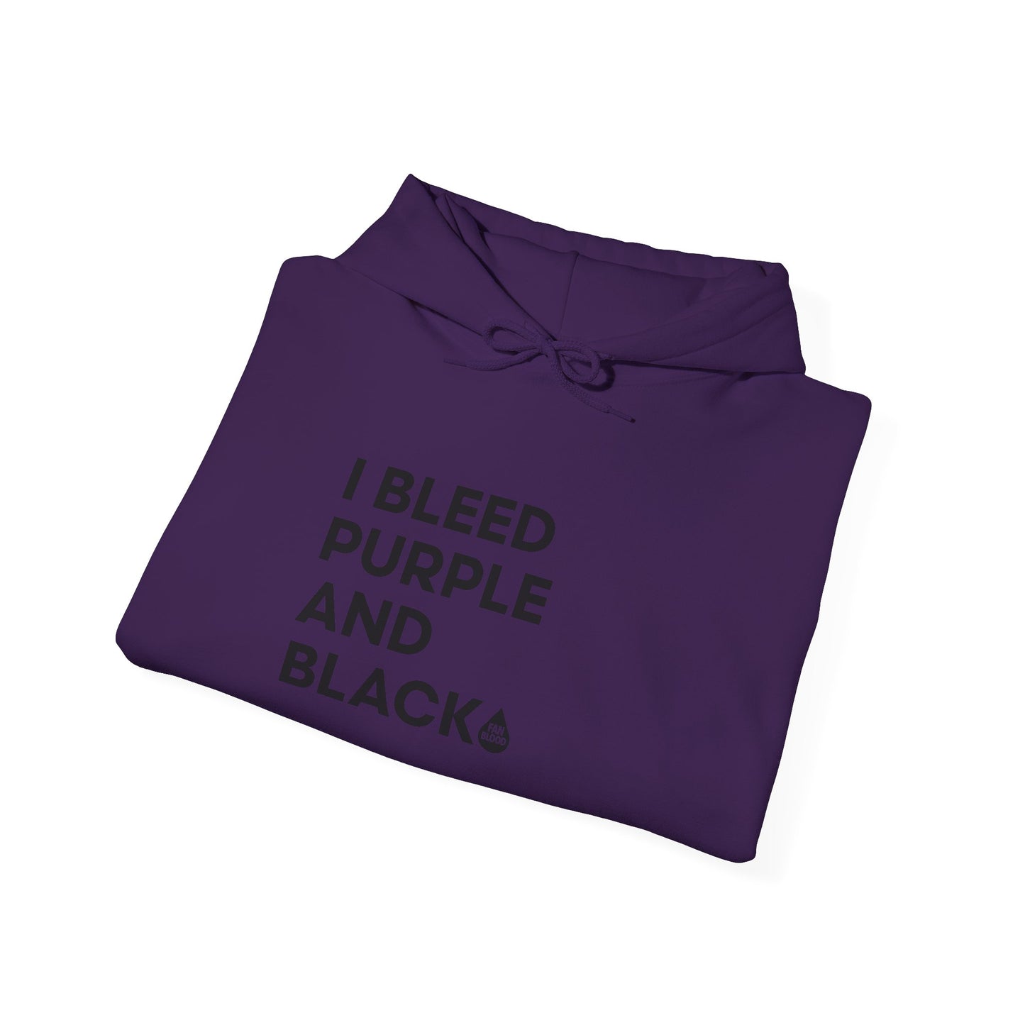 I Bleed Purple & Black Hoodie