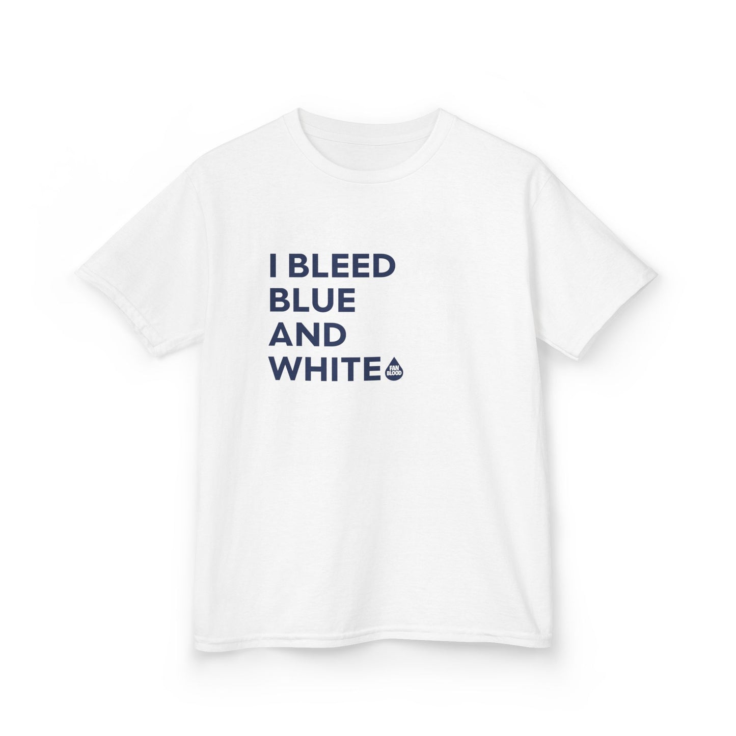 I Bleed Blue & White Kid's T