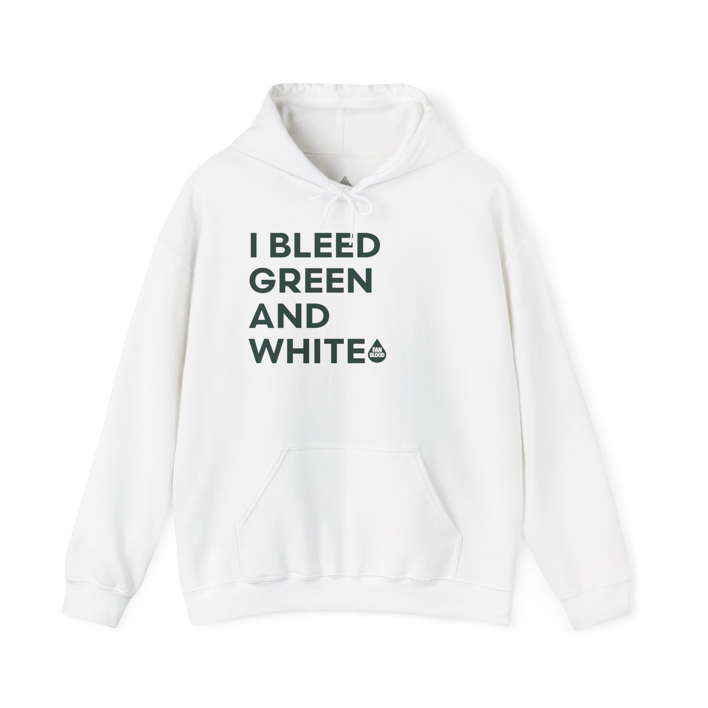 I Bleed Green & White EL Hoodie