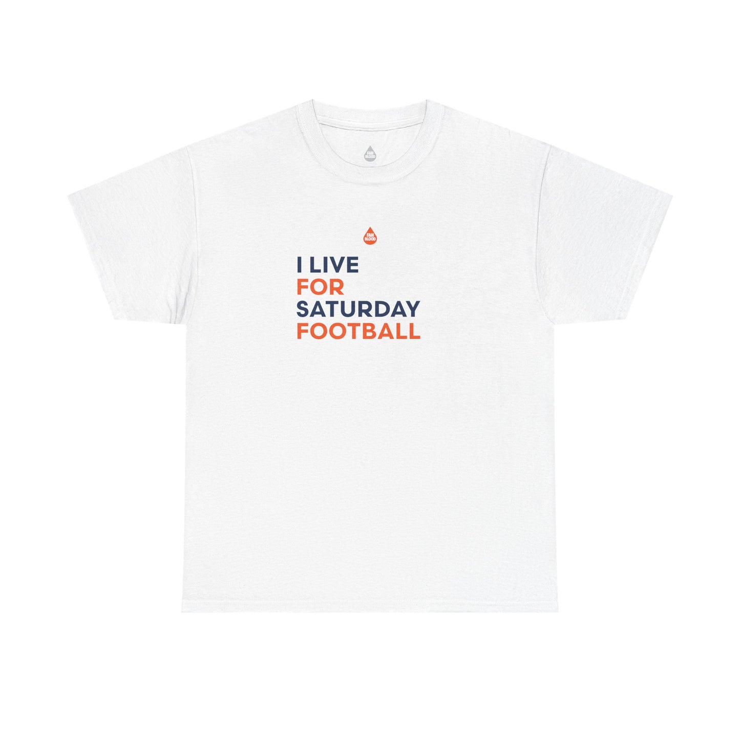 Orange & Blue Saturday Football T-Shirt