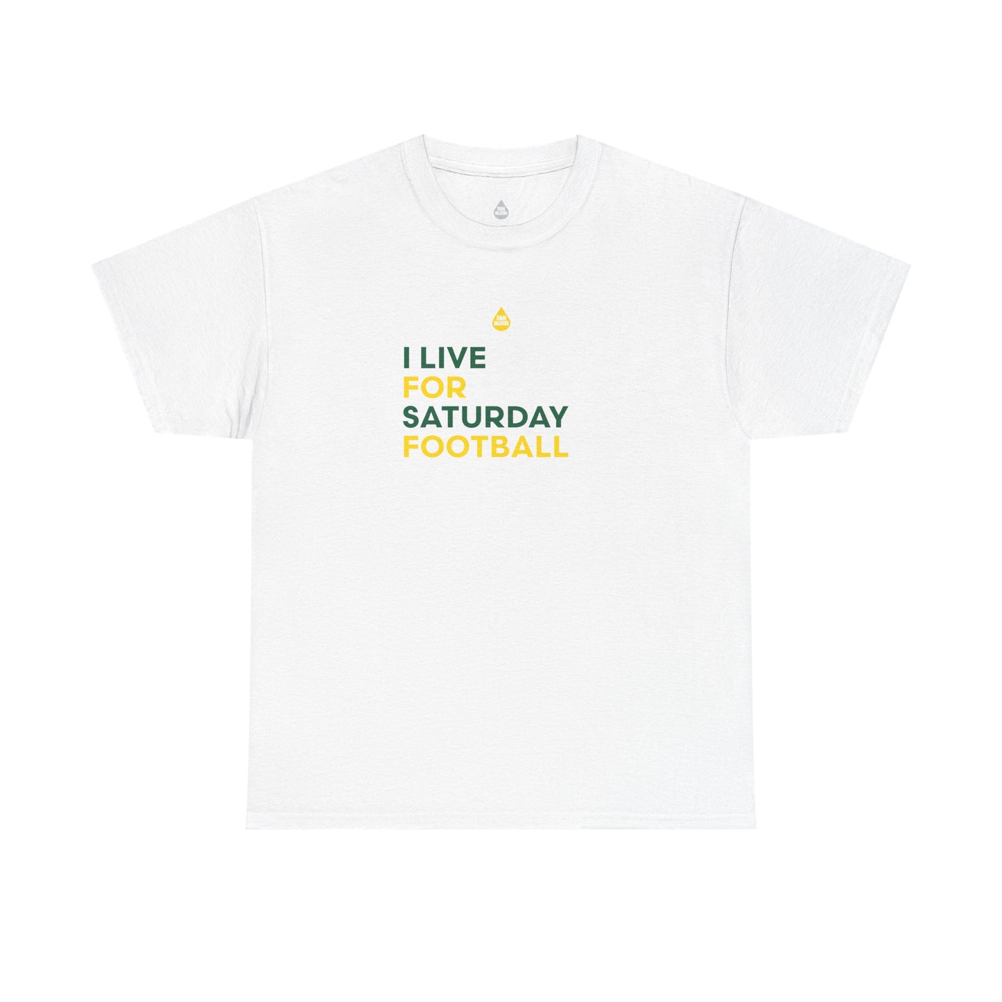 Green & Yellow Saturday Football T-Shirt