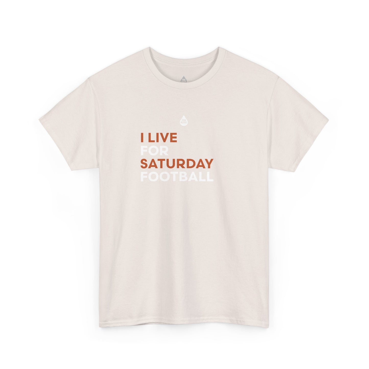 Orange & White Saturday Football T-Shirt