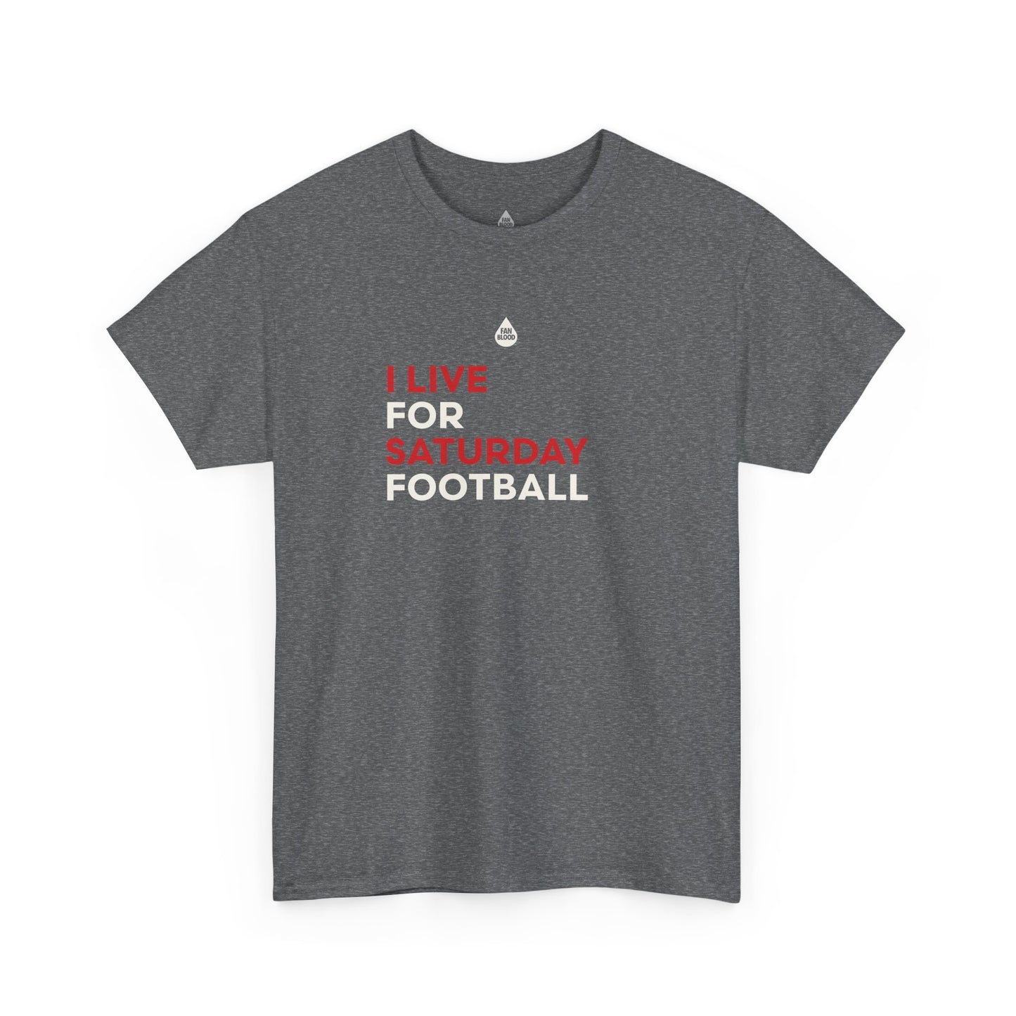 Scarlet & Cream Saturday Football T-Shirt
