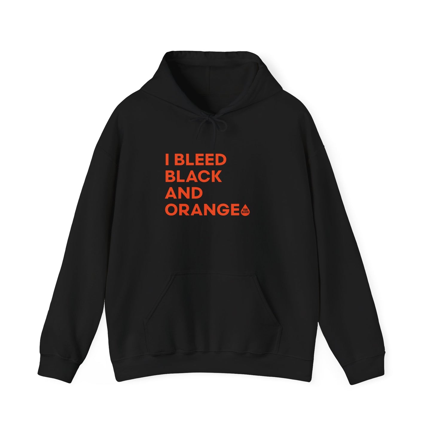 I Bleed Black & Orange Hoodie