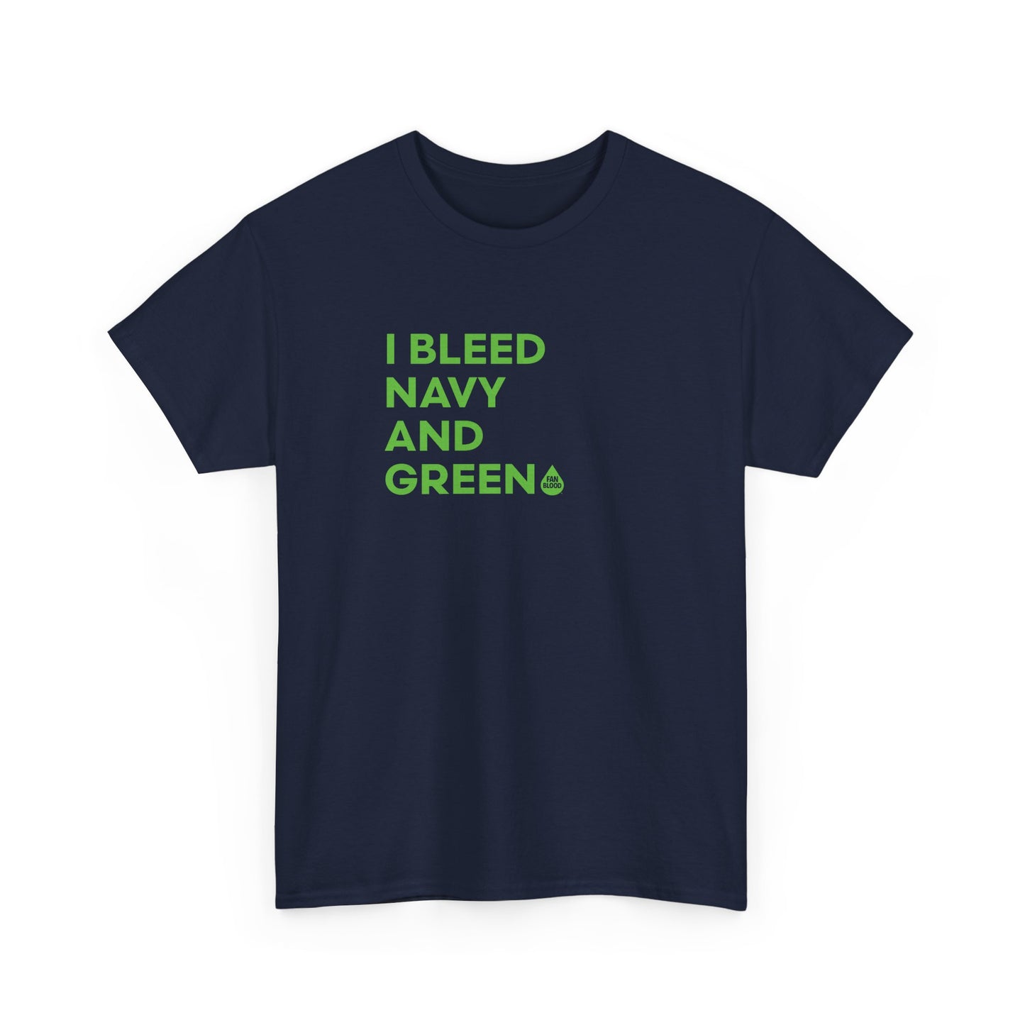 I Bleed Navy & Green T