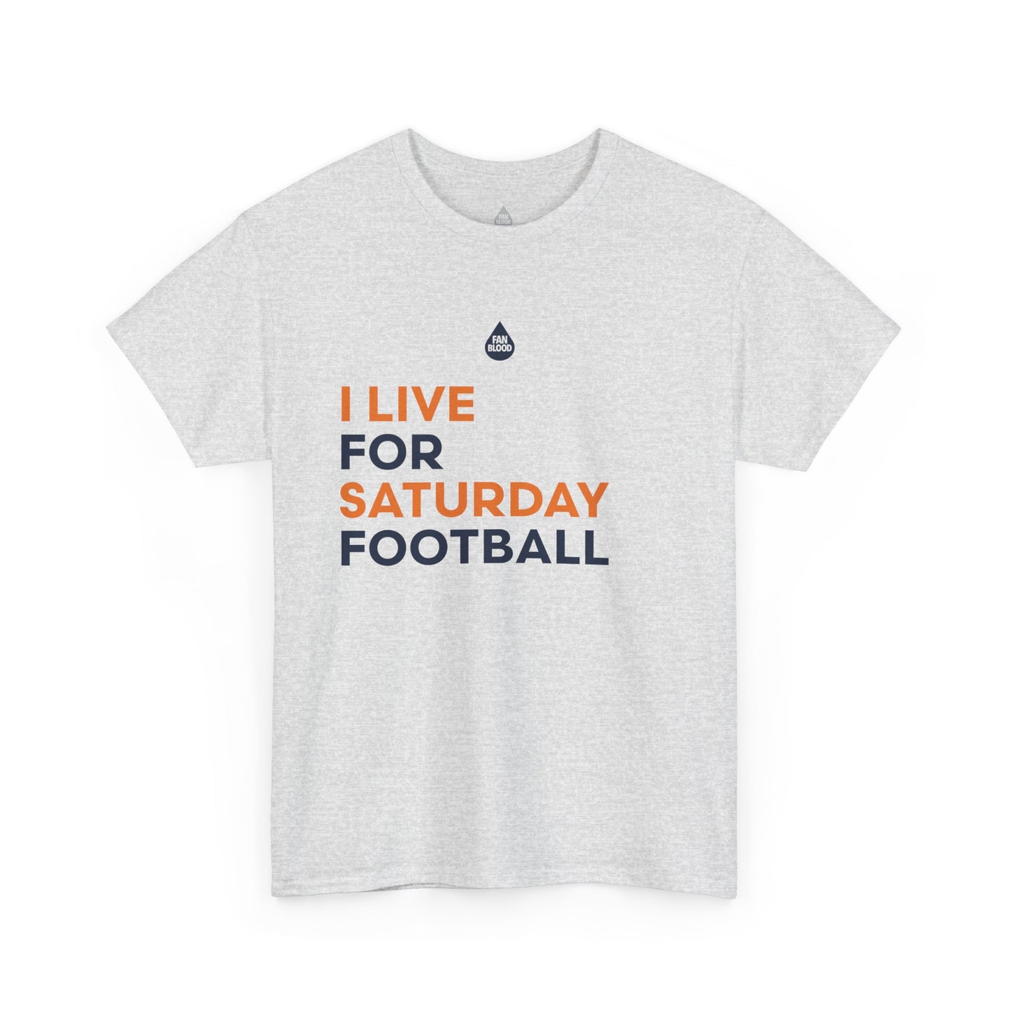 Navy & Orange Saturday Football T-Shirt