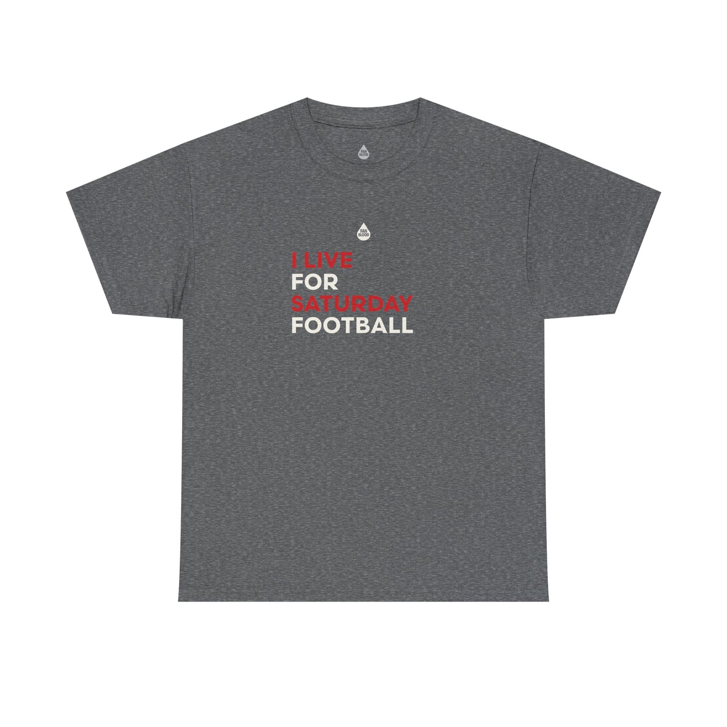 Scarlet & Cream Saturday Football T-Shirt