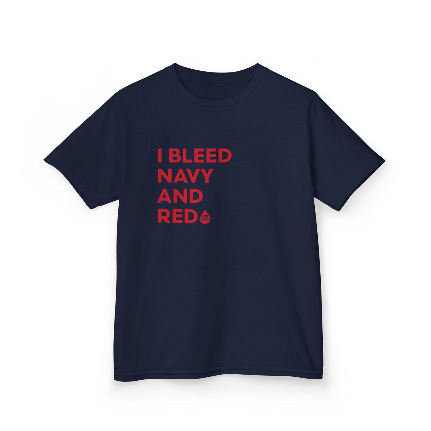 I Bleed Navy & Red Kid's T