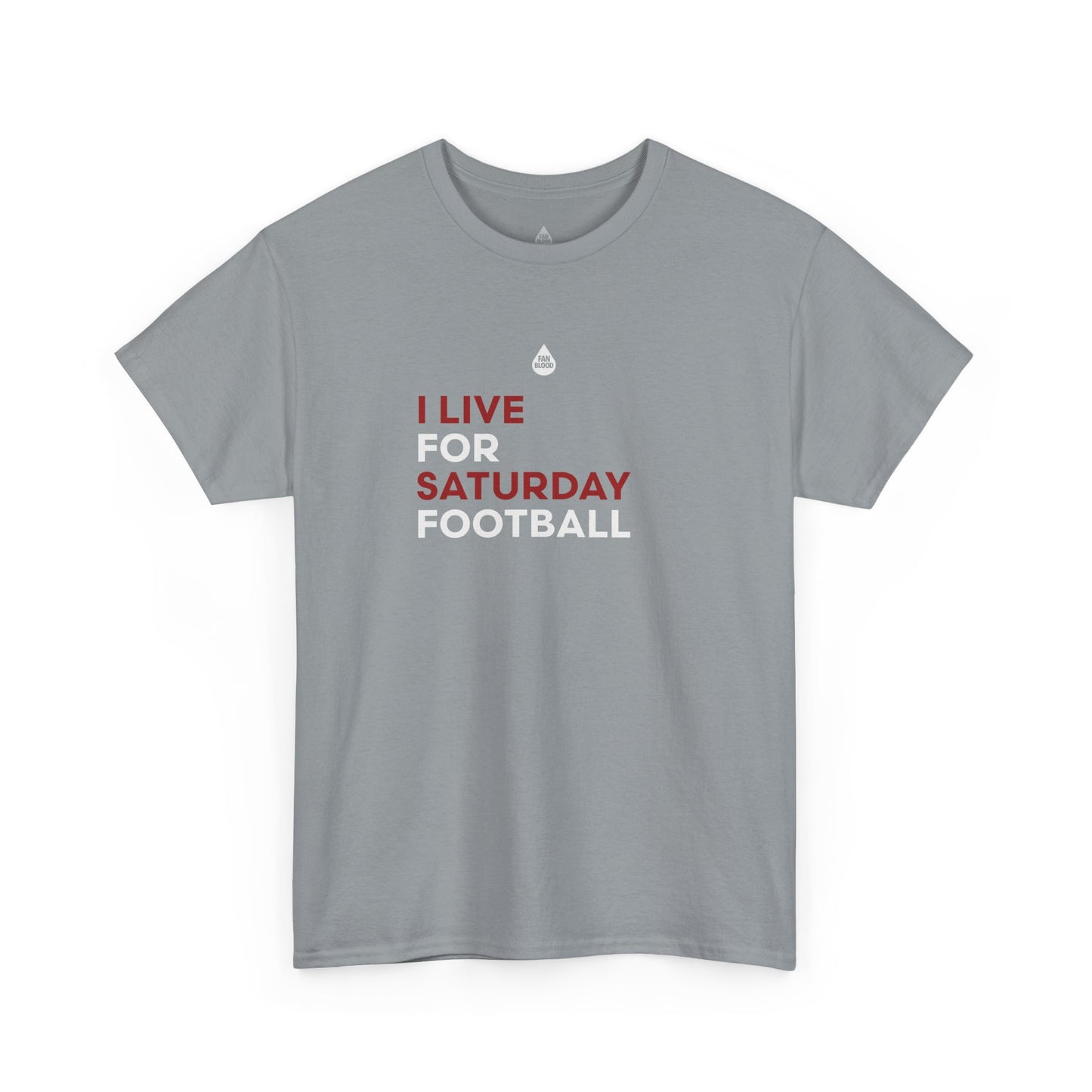 Cream & Crimson Saturday Football T-Shirt