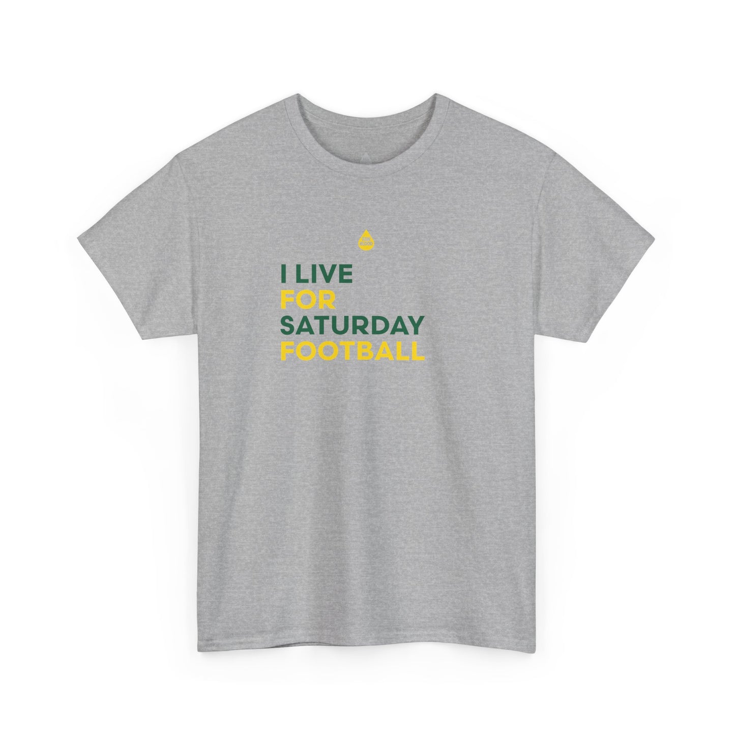Green & Yellow Saturday Football T-Shirt