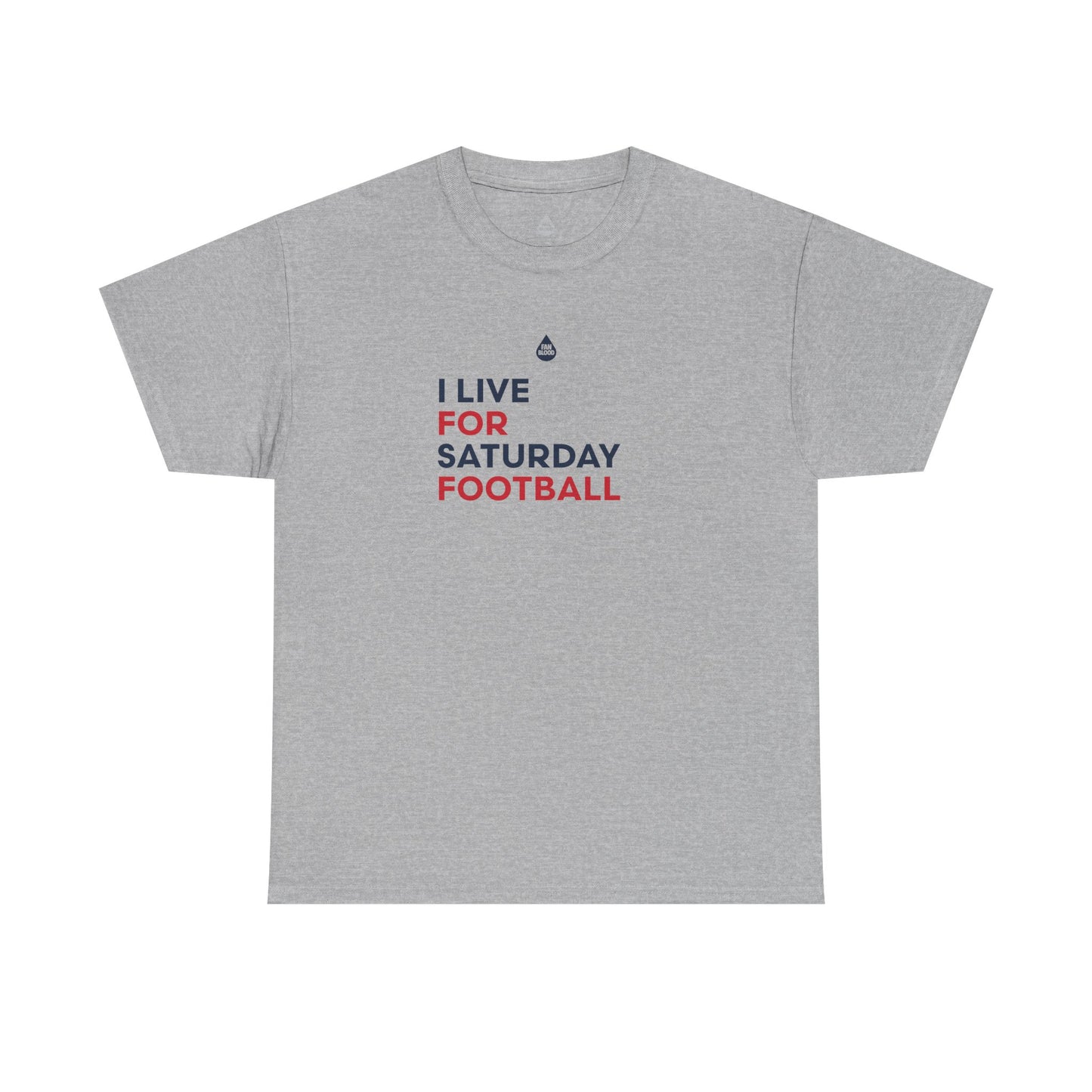Crimson & Navy Saturday Football T-Shirt