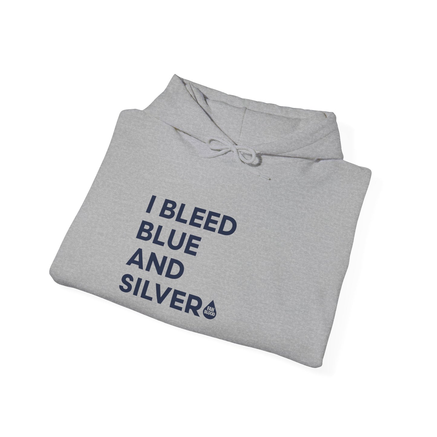 I Bleed Blue & Silver Hoodie