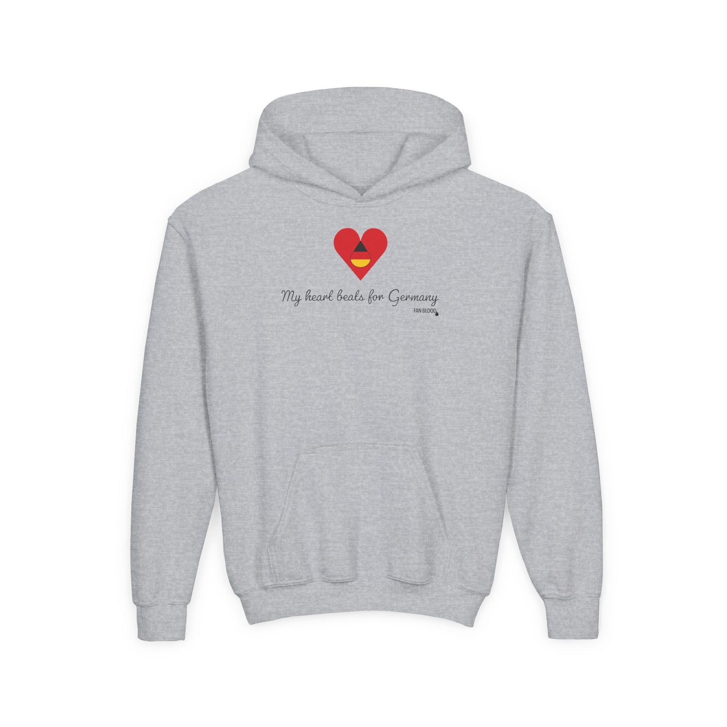 Germany Heart Beats Kid's Hoodie