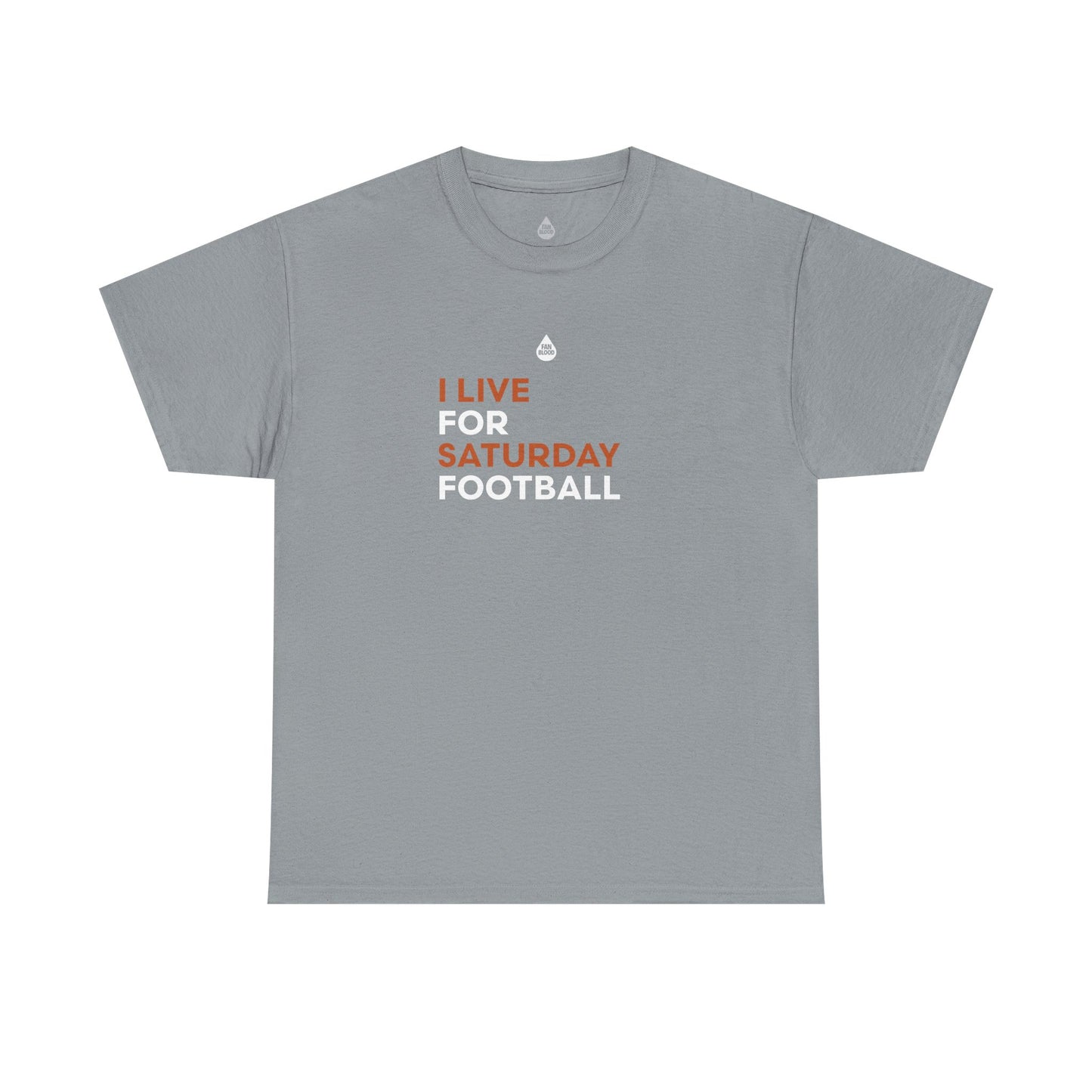 Orange & White Saturday Football T-Shirt