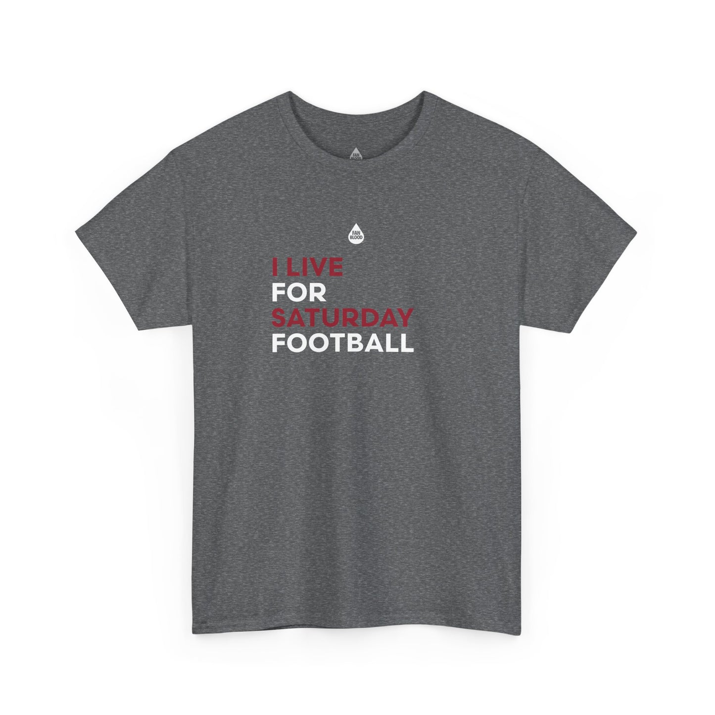 Cardinal & White Saturday Football T-Shirt