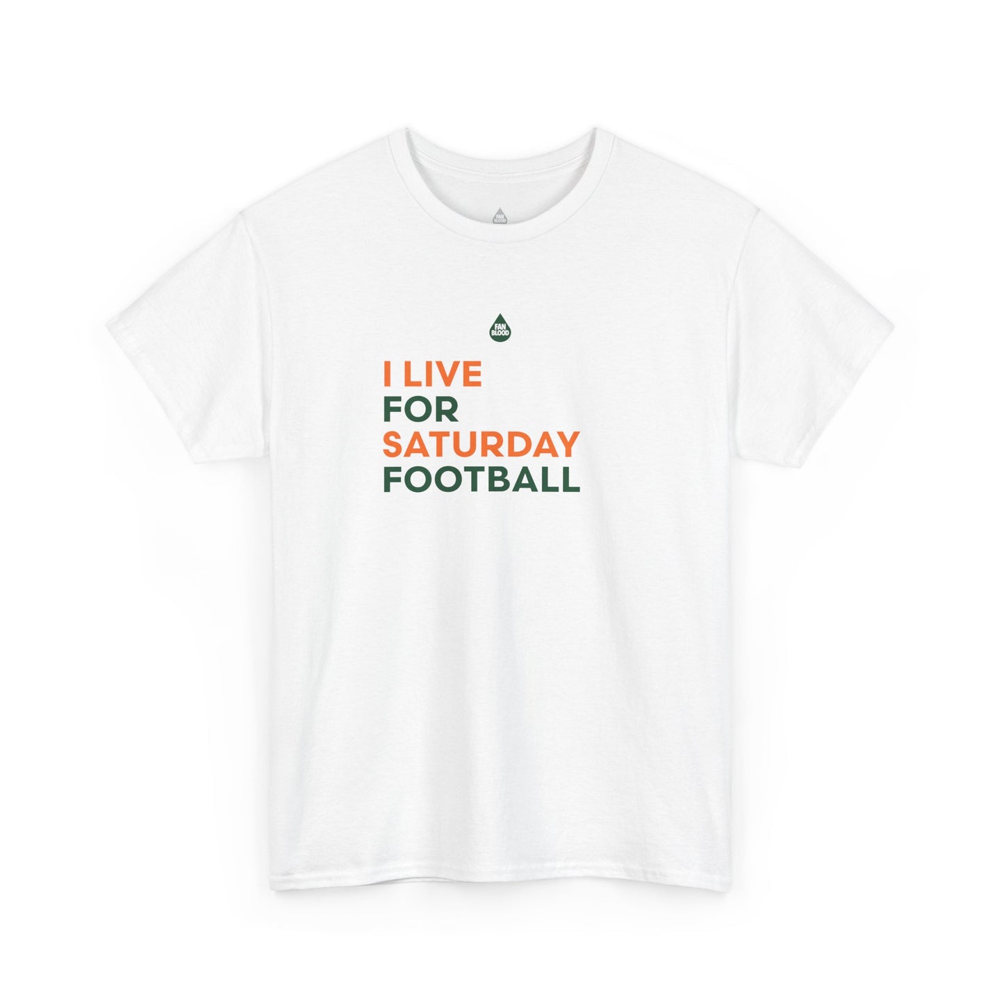 Orange & Green Saturday Football T-Shirt