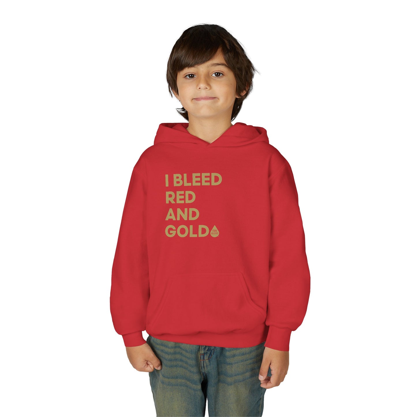I Bleed Red & Gold Kid's Hoodie
