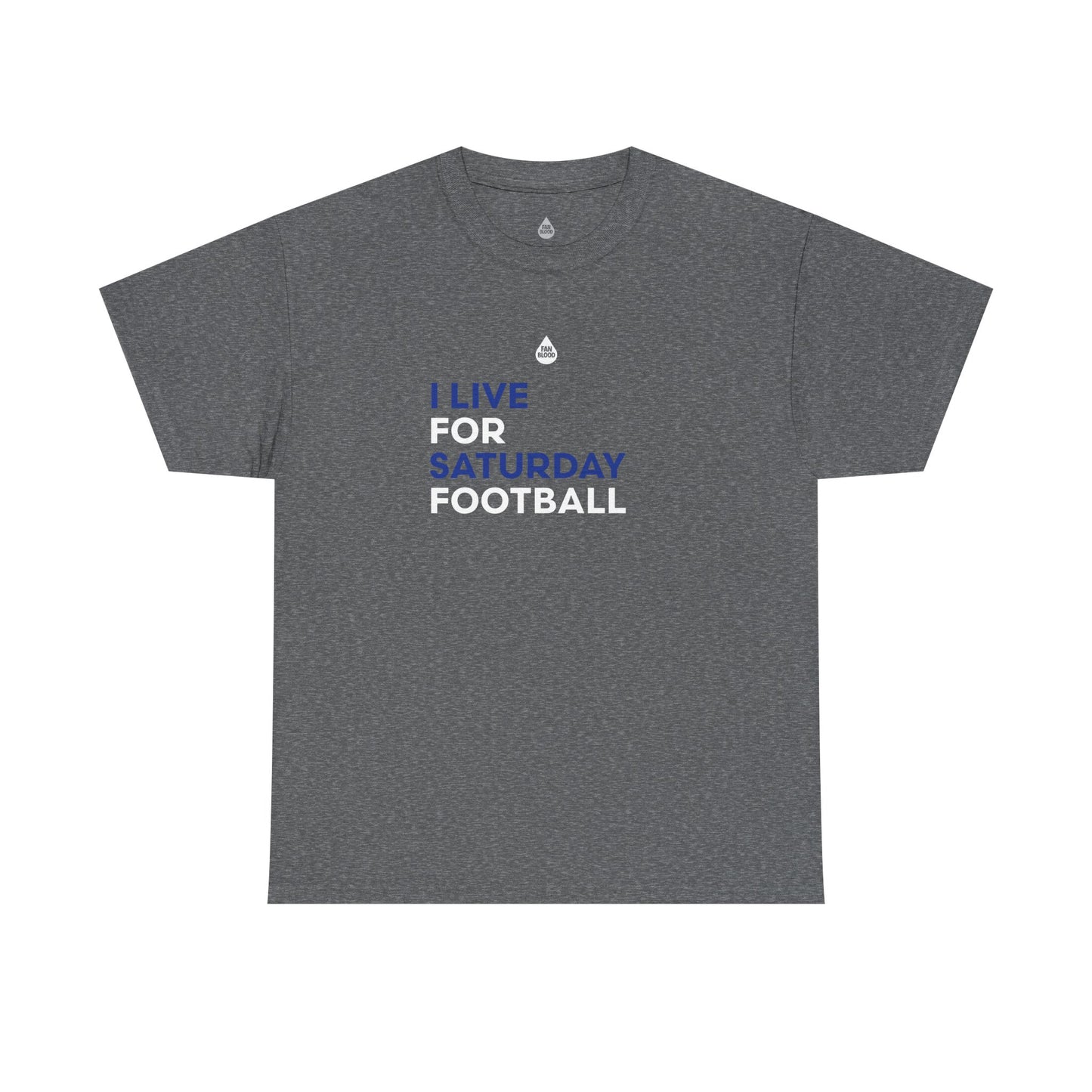 Blue & White Saturday Football T-Shirt