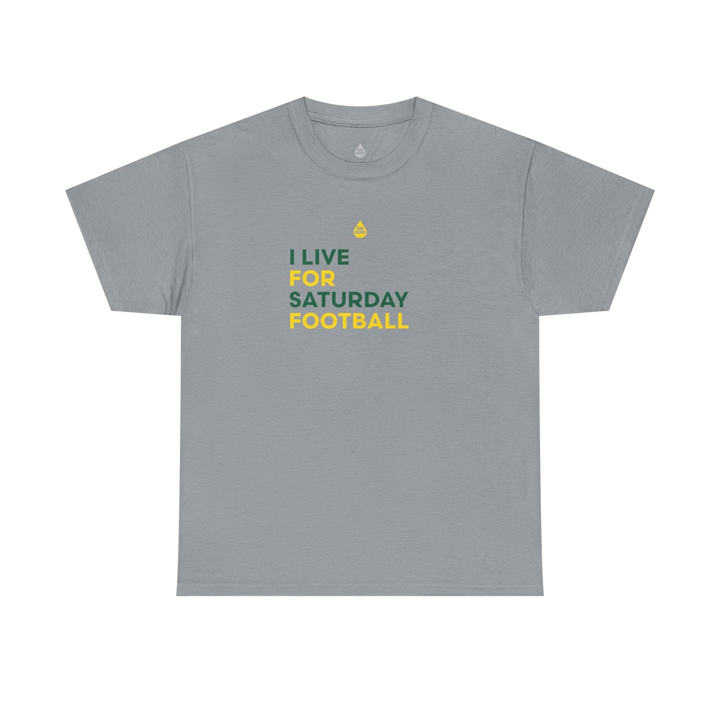 Green & Yellow Saturday Football T-Shirt