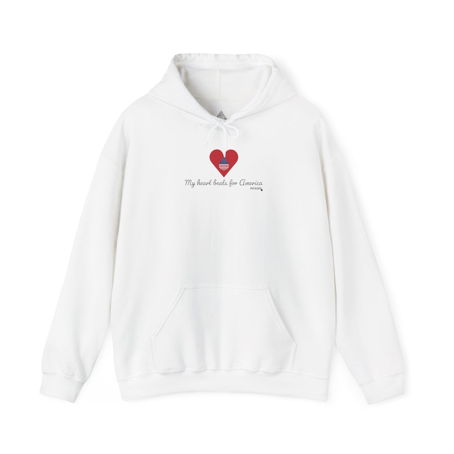 USA Heart Beats Hoodie