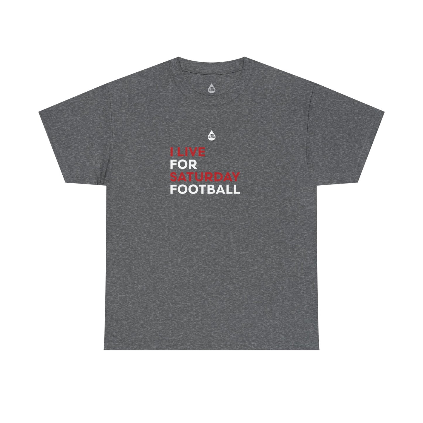 Red & White Saturday Football T-Shirt