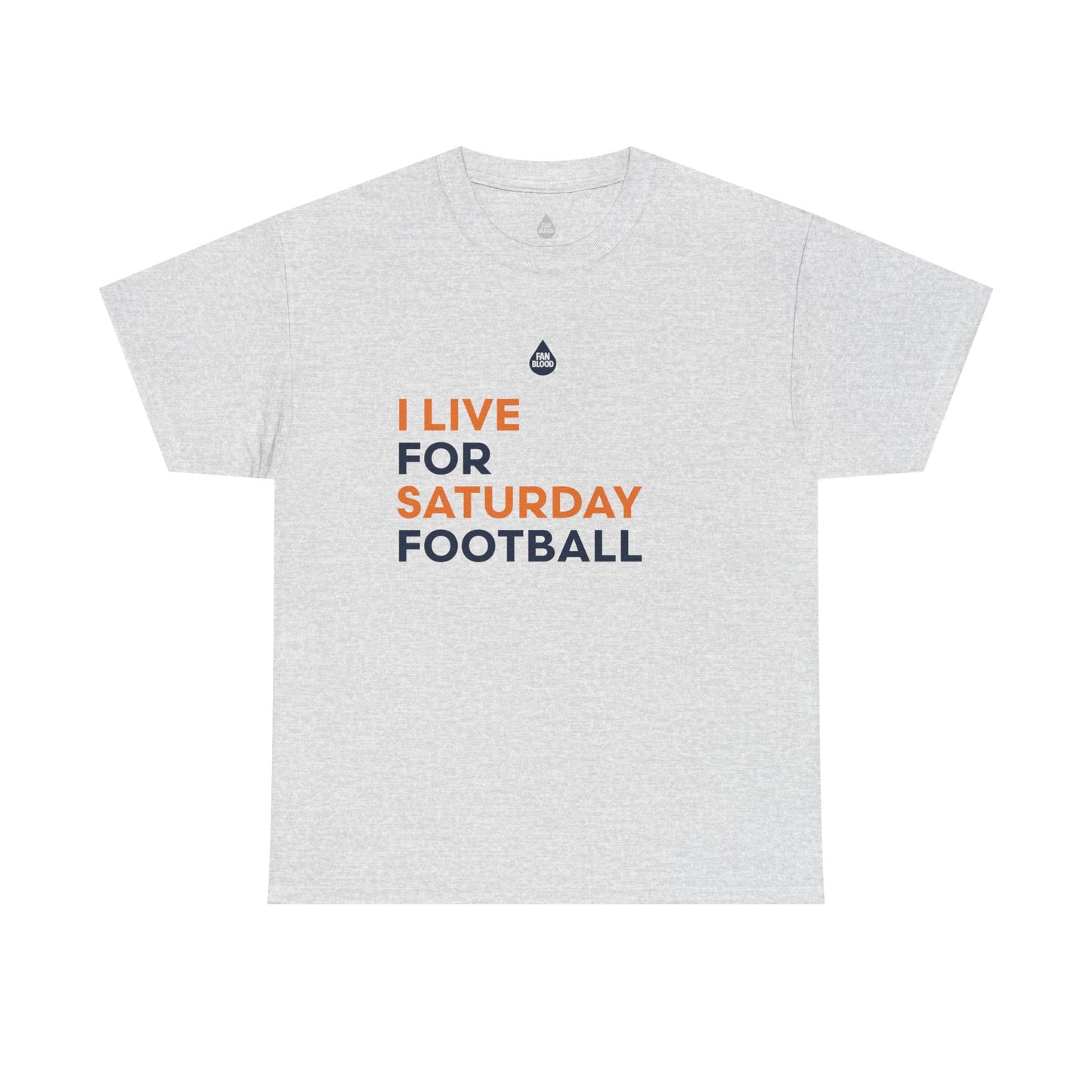 Navy & Orange Saturday Football T-Shirt