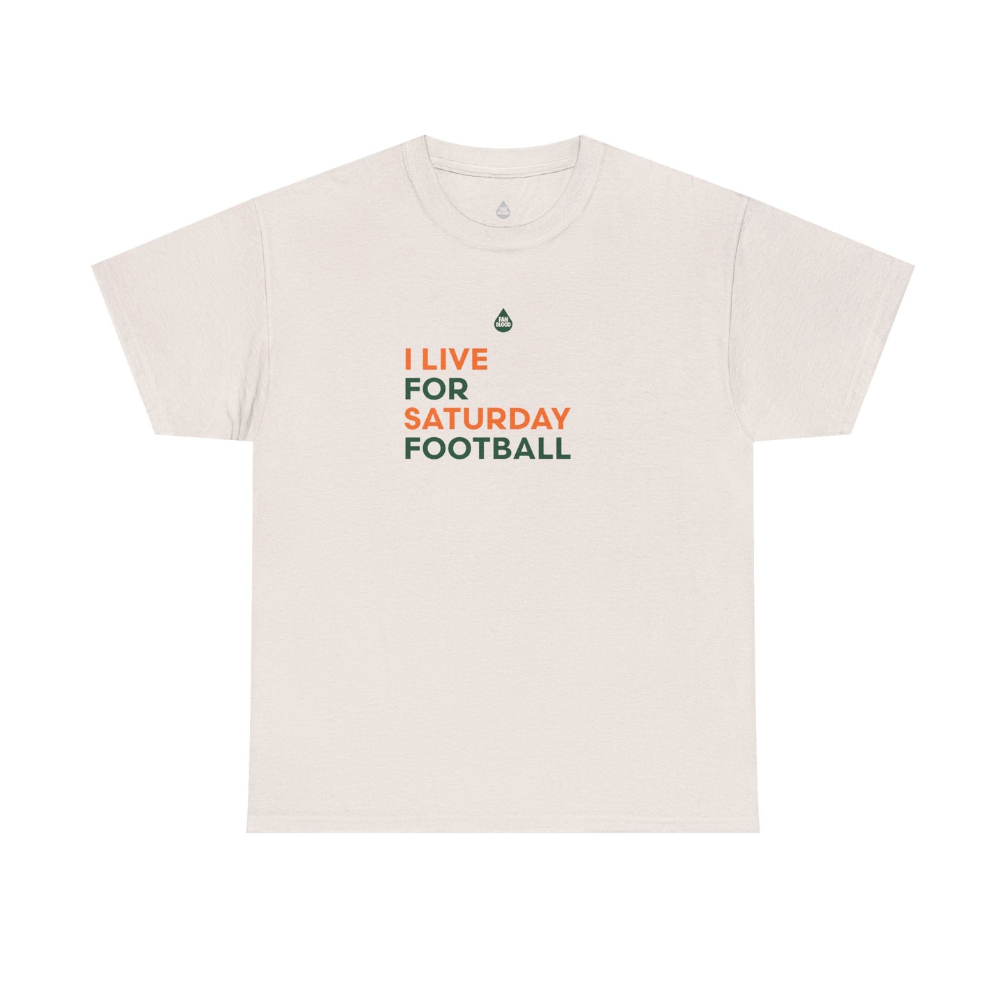 Orange & Green Saturday Football T-Shirt