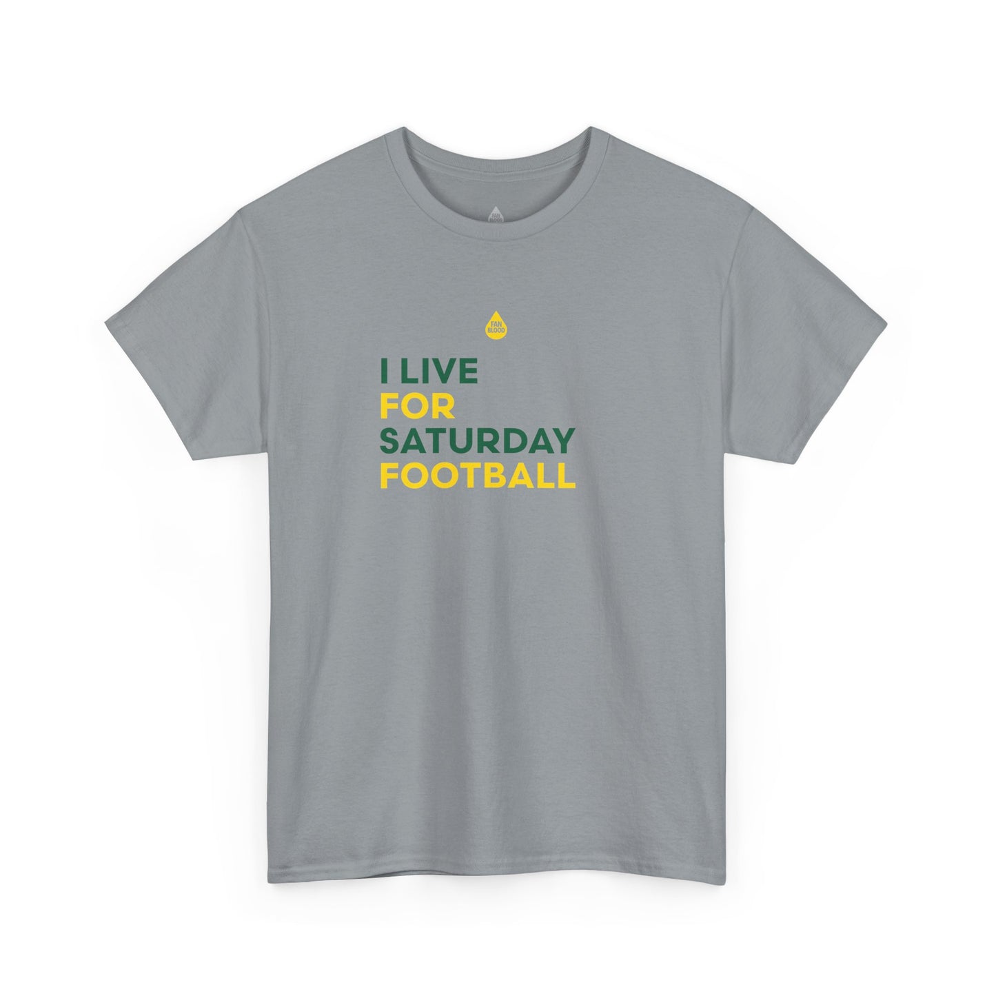 Green & Yellow Saturday Football T-Shirt