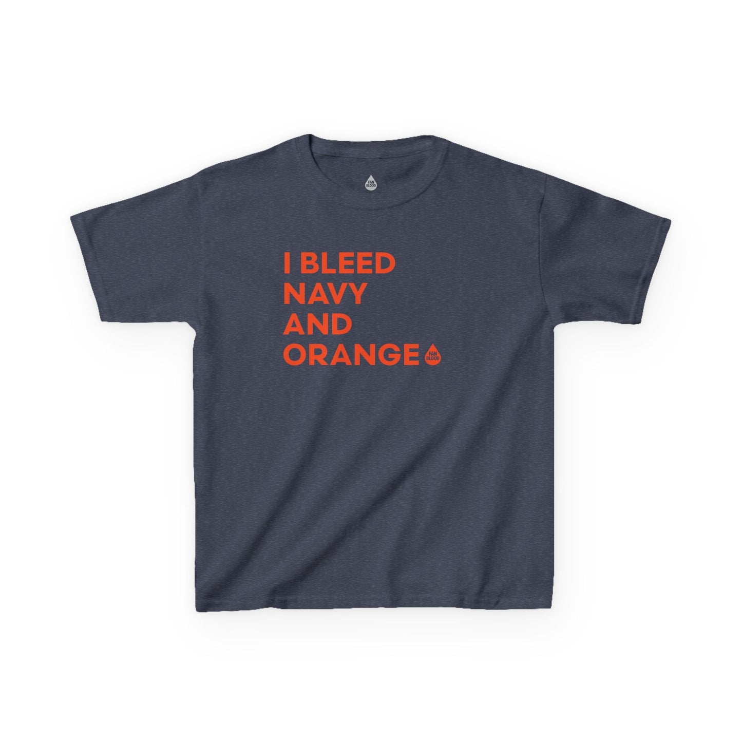 I Bleed Navy & Orange Kid's T