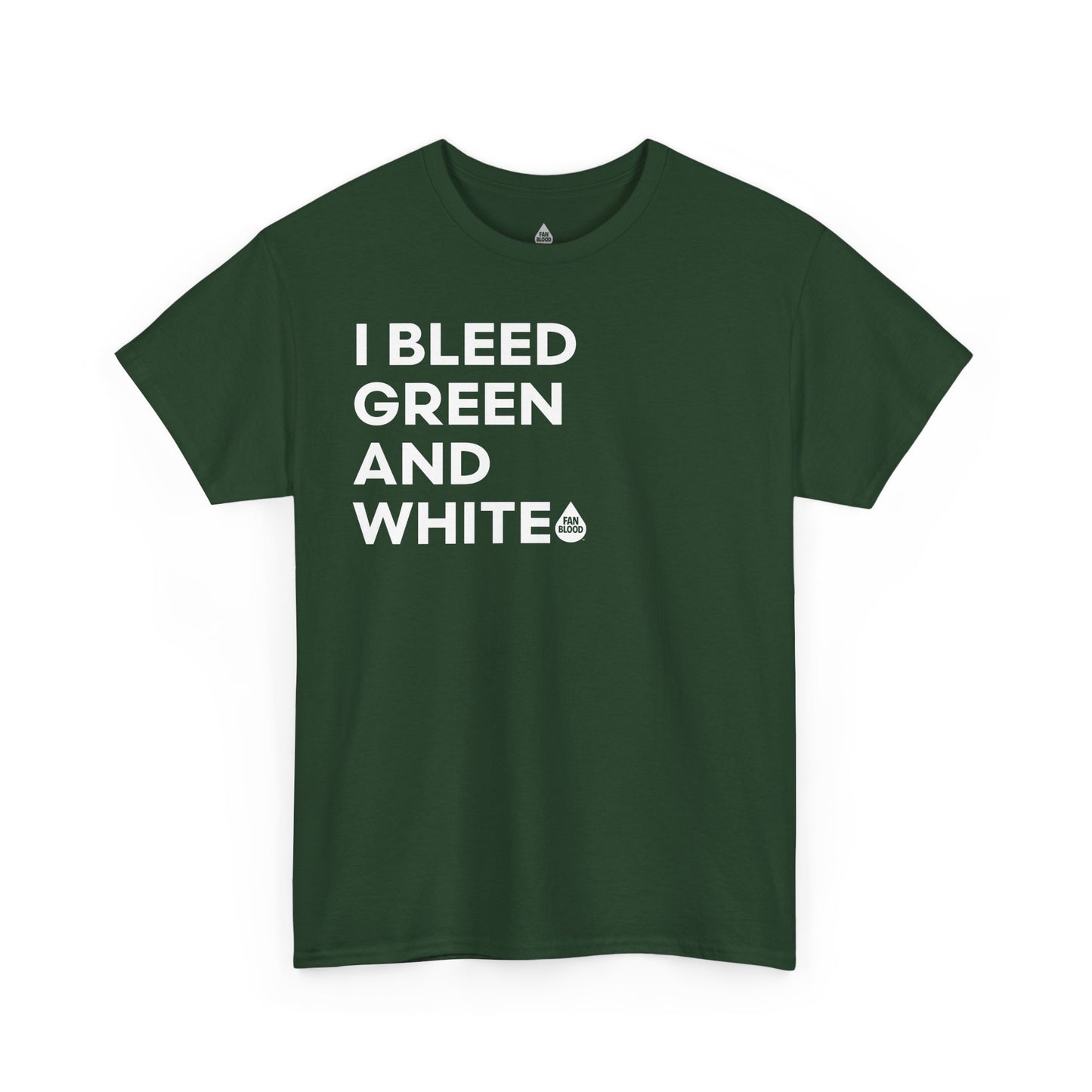 I Bleed Green & White T-Shirt