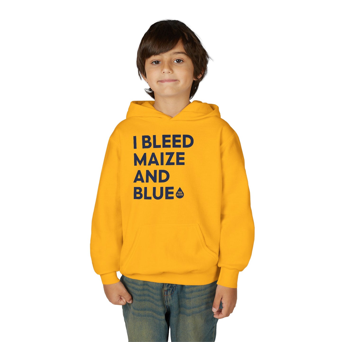 I Bleed Maize & Blue Kid's Hoodie