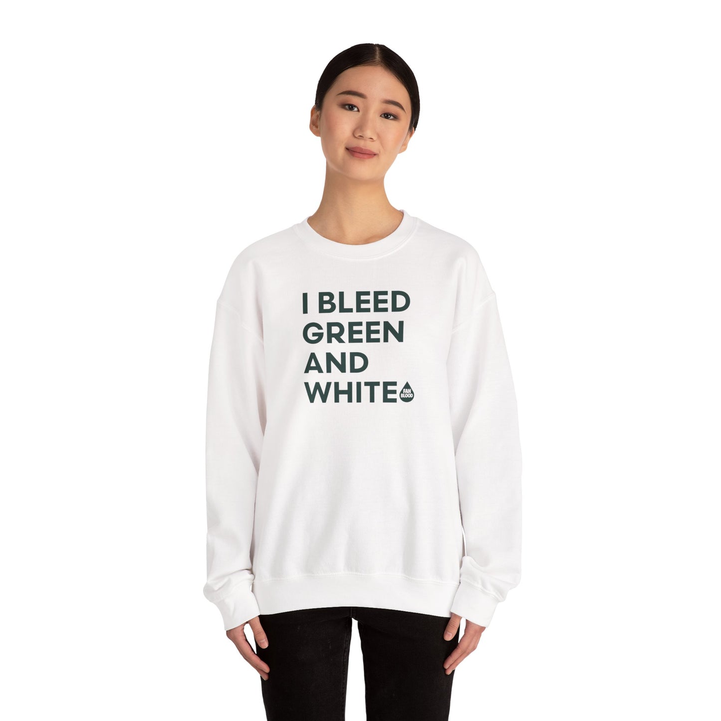 I Bleed Green & White EL Sweatshirt